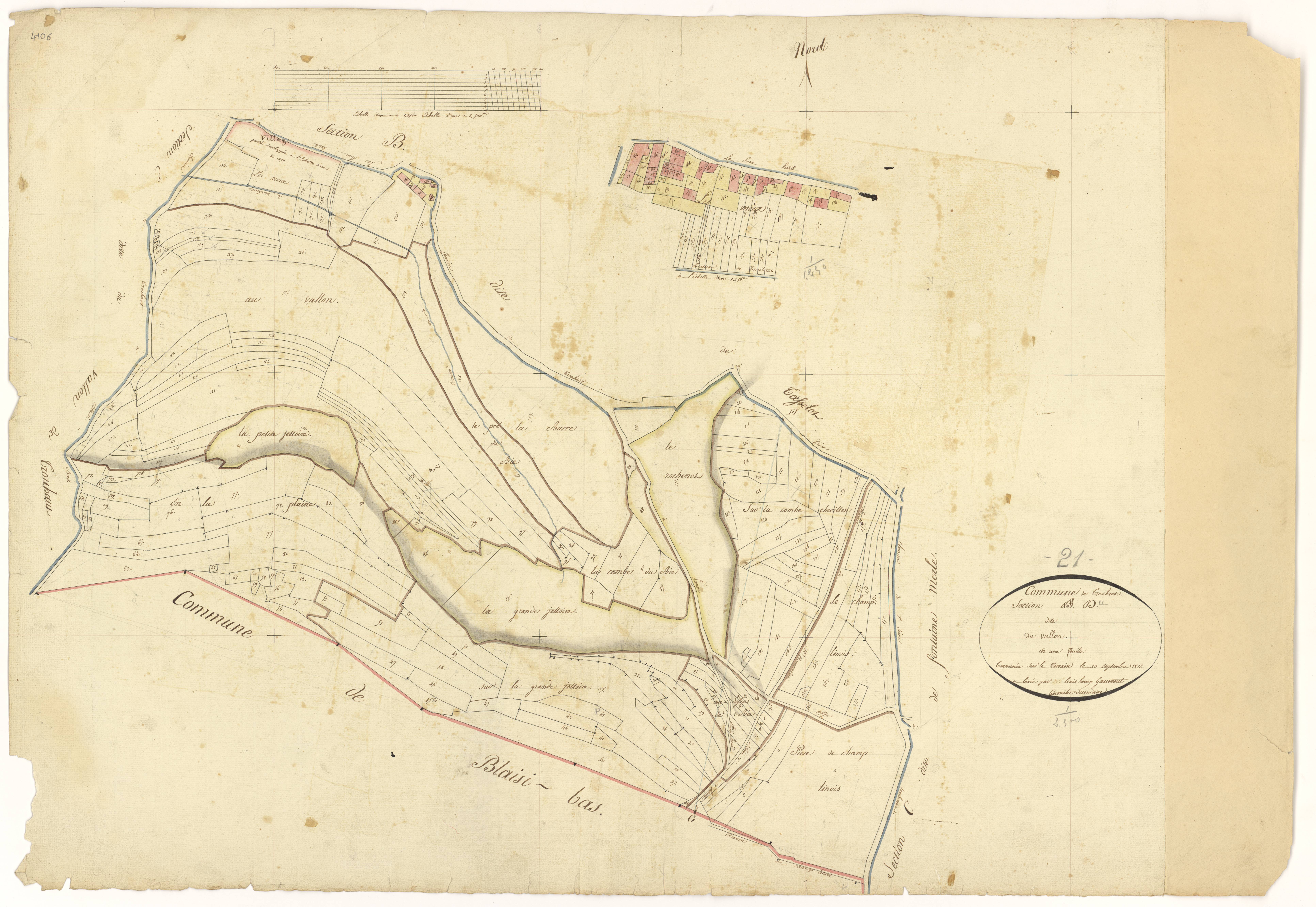 Trouhaut - Section D - 3 P PLAN 646/6