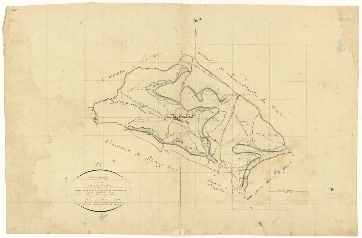 Trouhaut - Tableau d'assemblage - 3 P PLAN 646/1