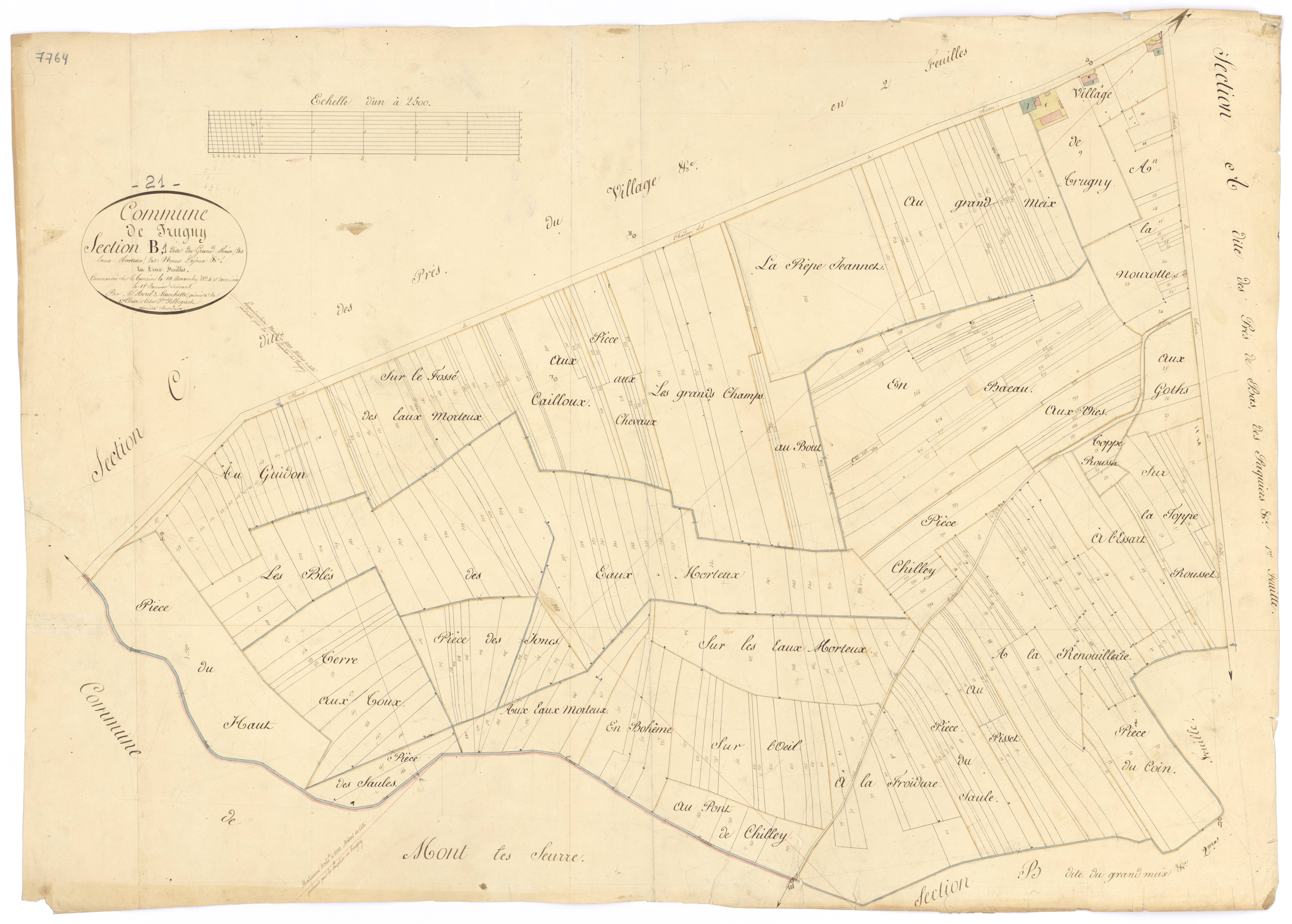Trugny - Section B1 - 3 P PLAN 647/4