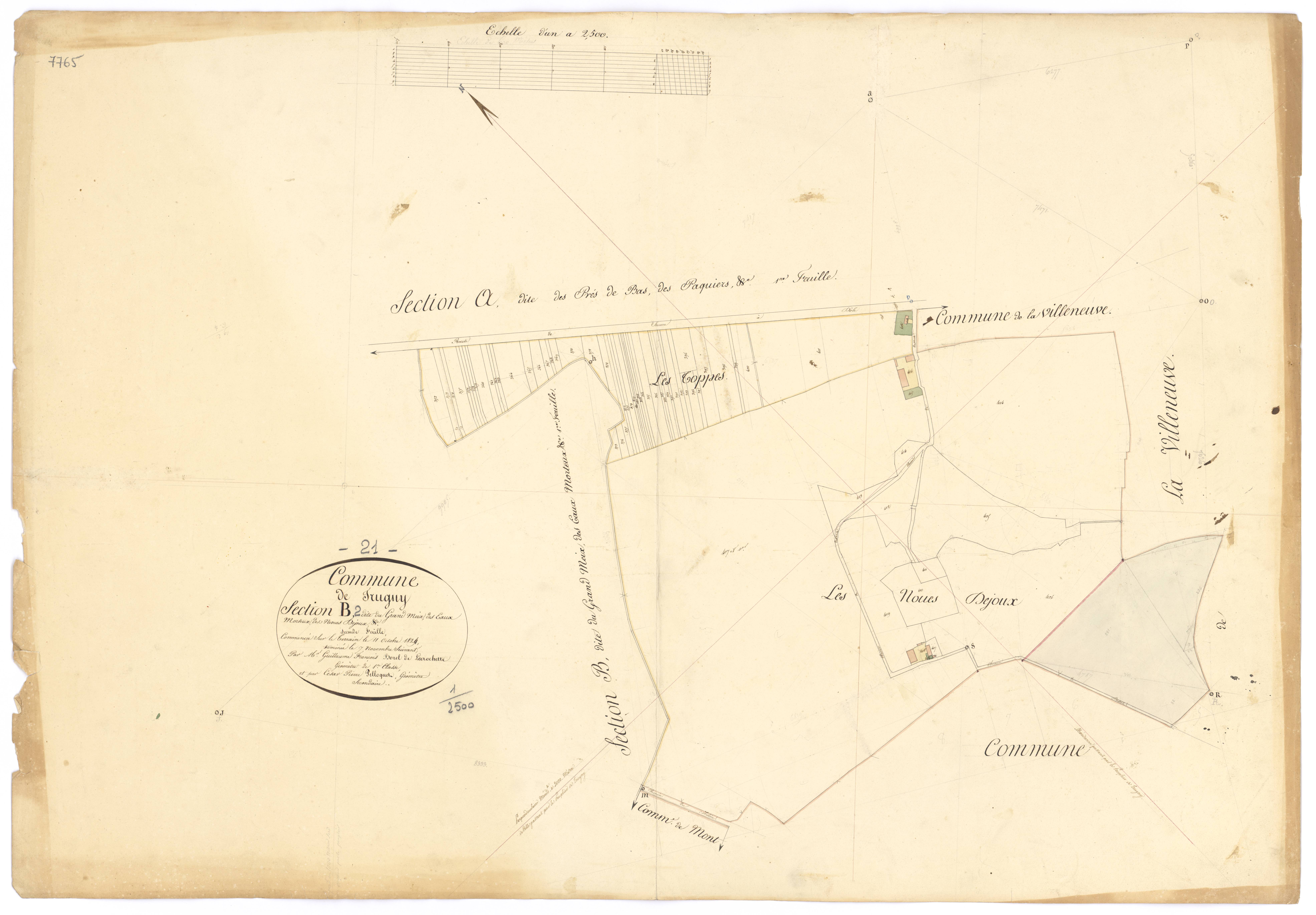 Trugny - Section B2 - 3 P PLAN 647/5