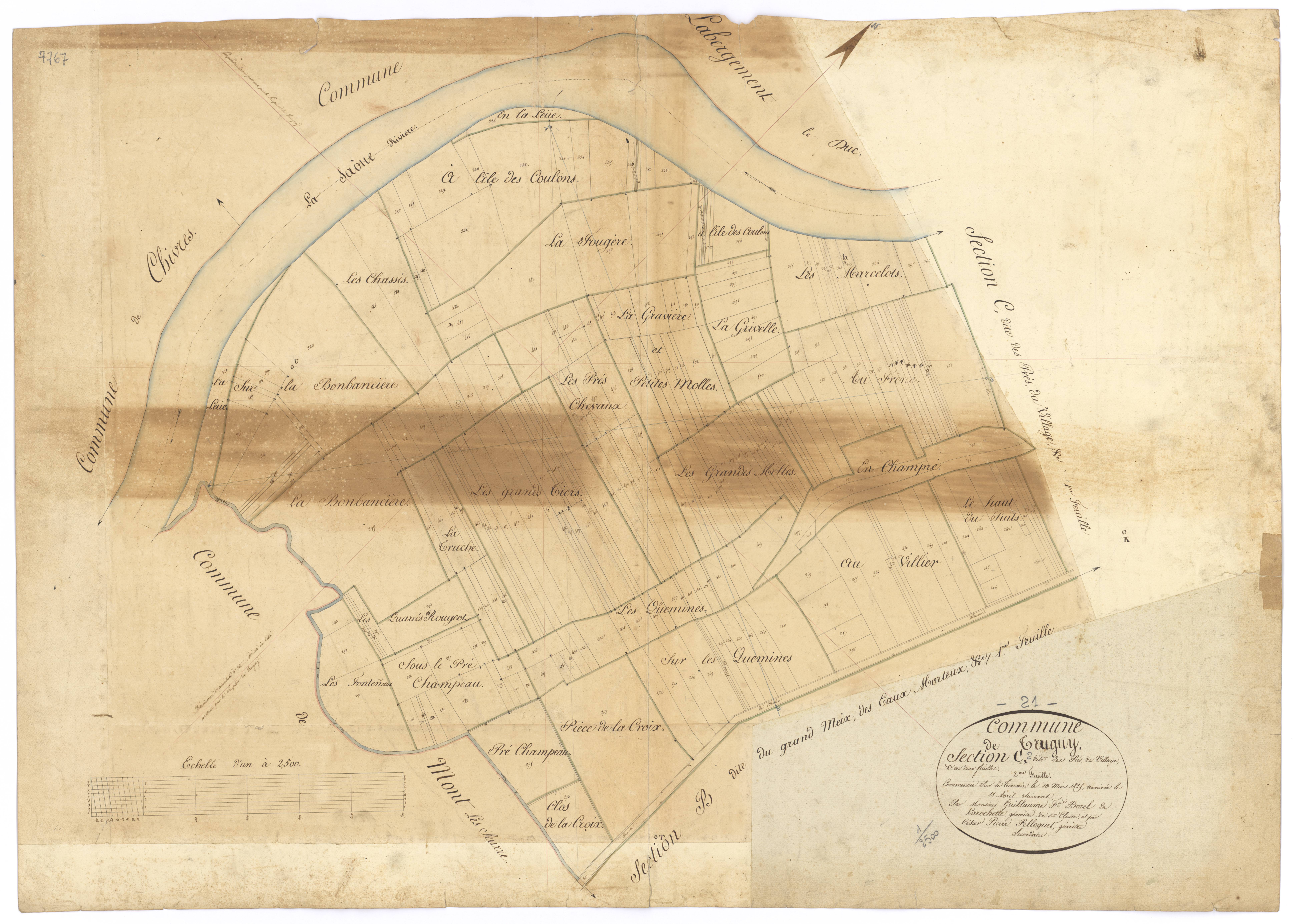 Trugny - Section C2 - 3 P PLAN 647/7