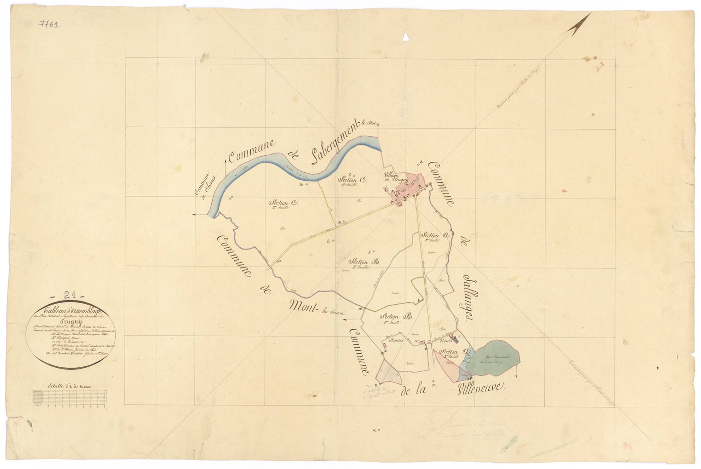 Trugny - Tableau d'assemblage - 3 P PLAN 647/1