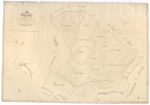 Uncey-le-Franc - Section C1 - 3 P PLAN 649/6