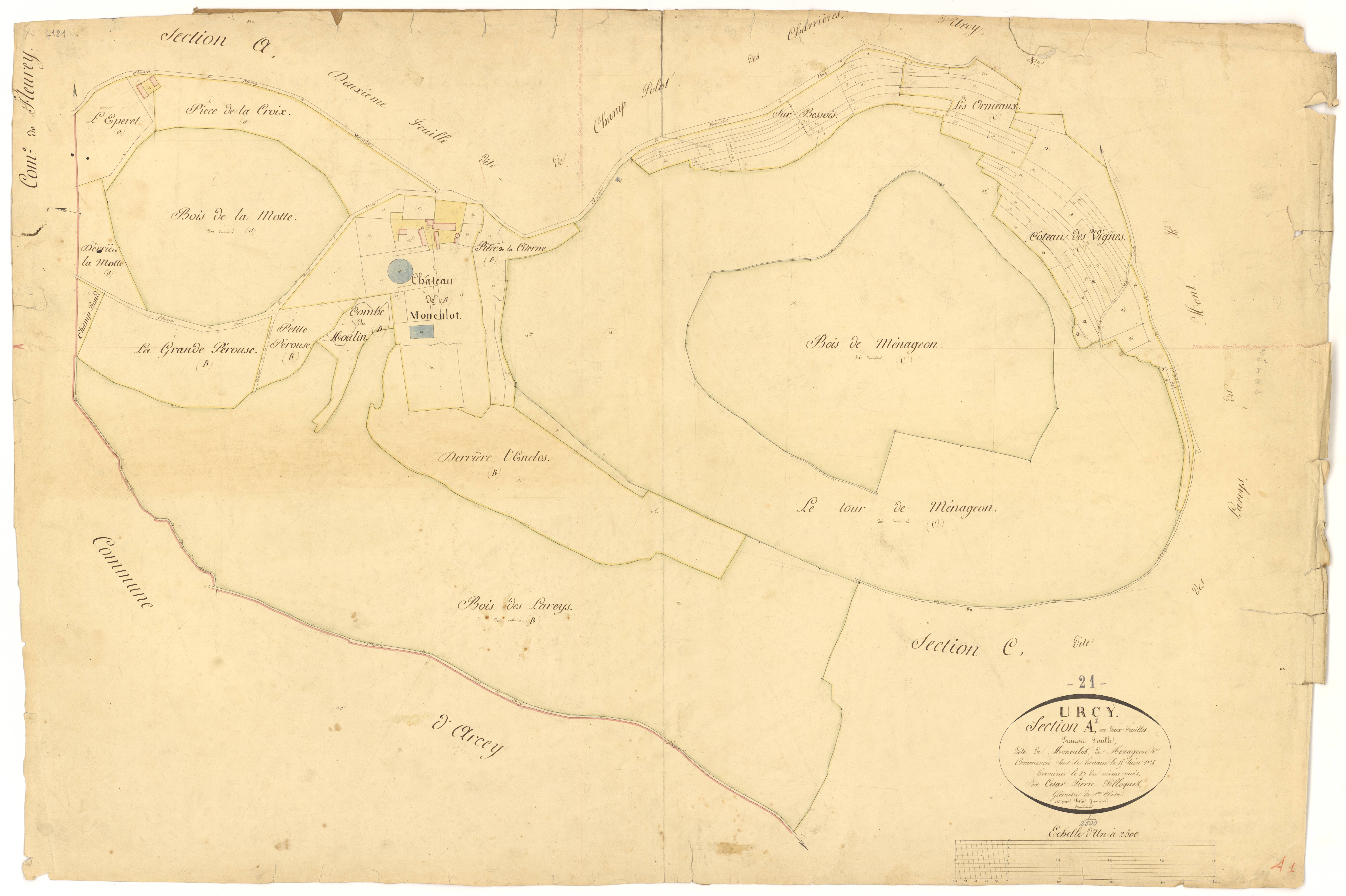 Urcy - Section A1 - 3 P PLAN 650/2