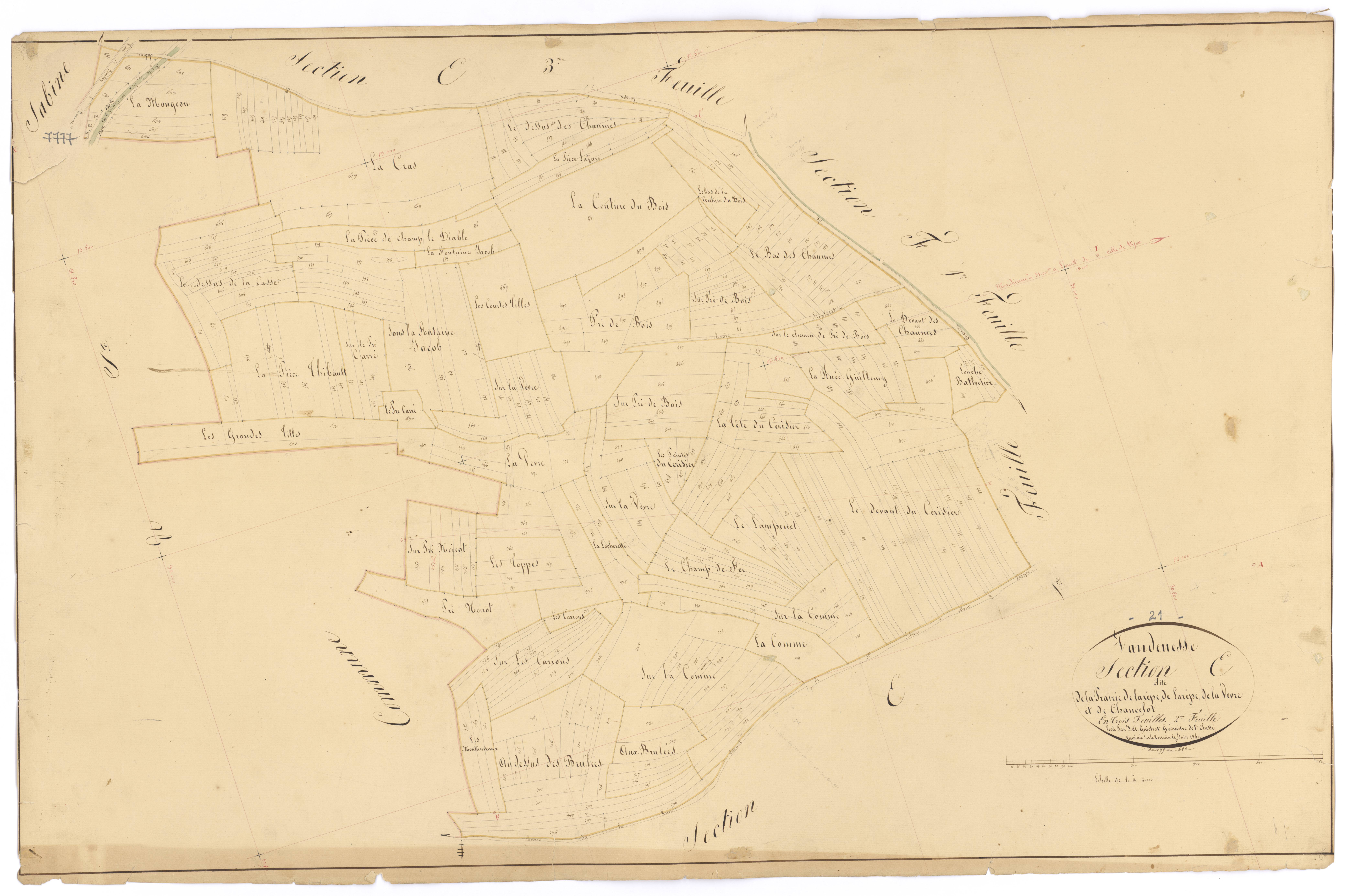 Vandenesse-en-Auxois - Section E2 - 3 P PLAN 652/10