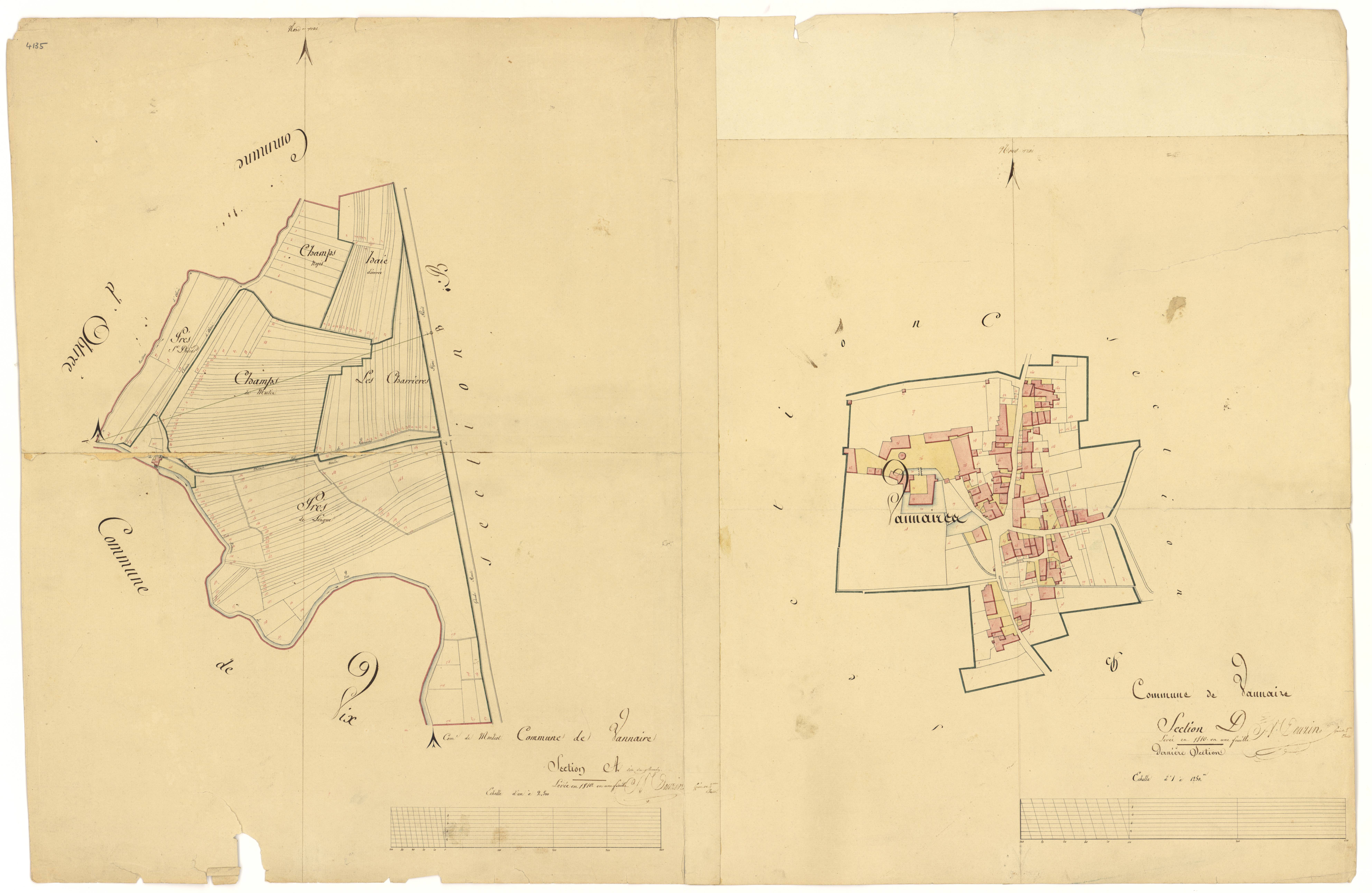 Vannaire - Sections A et D - 3 P PLAN 653/2