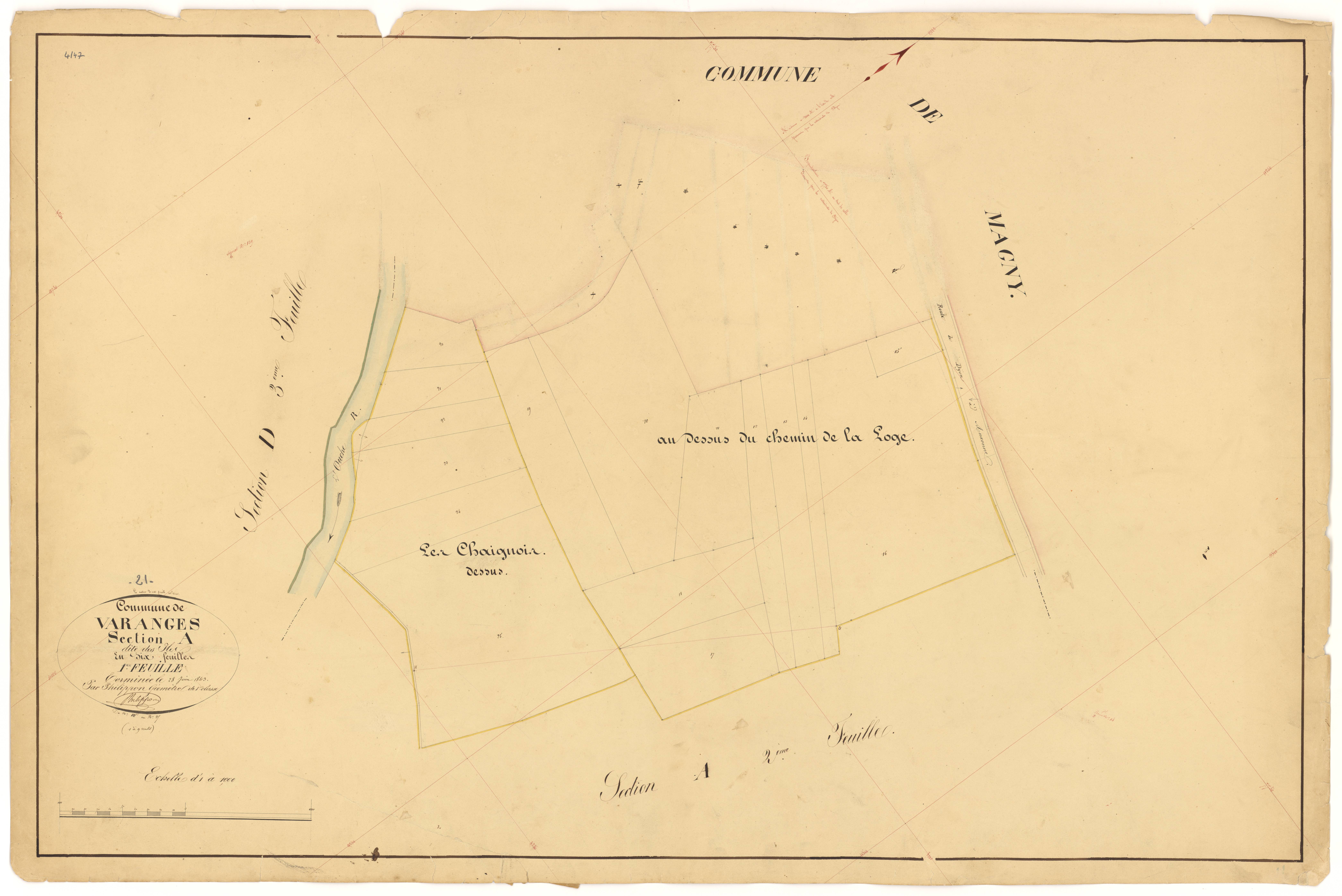 Varanges - Section A1 - 3 P PLAN 656/2