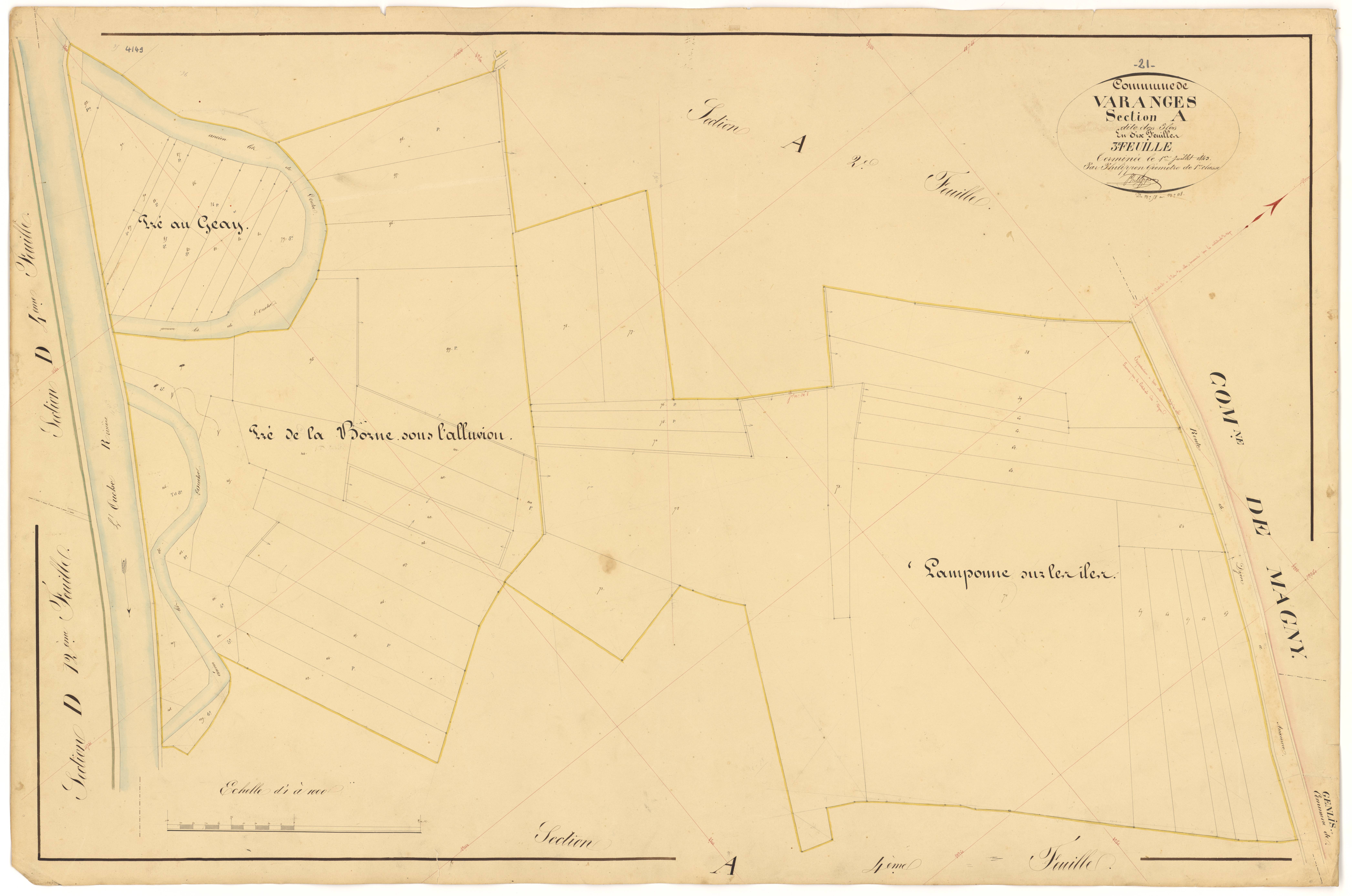 Varanges - Section A3 - 3 P PLAN 656/4