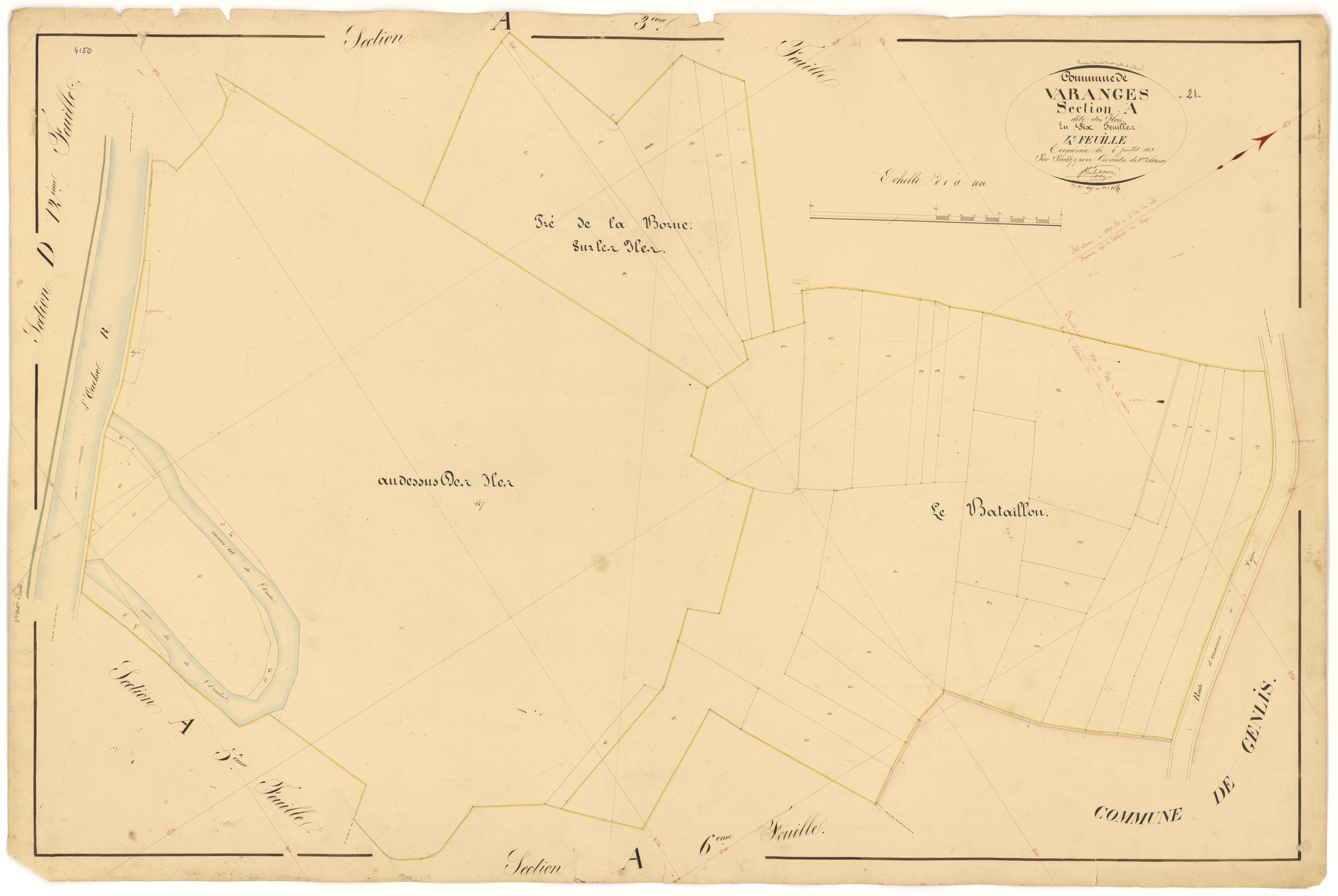 Varanges - Section A4 - 3 P PLAN 656/5
