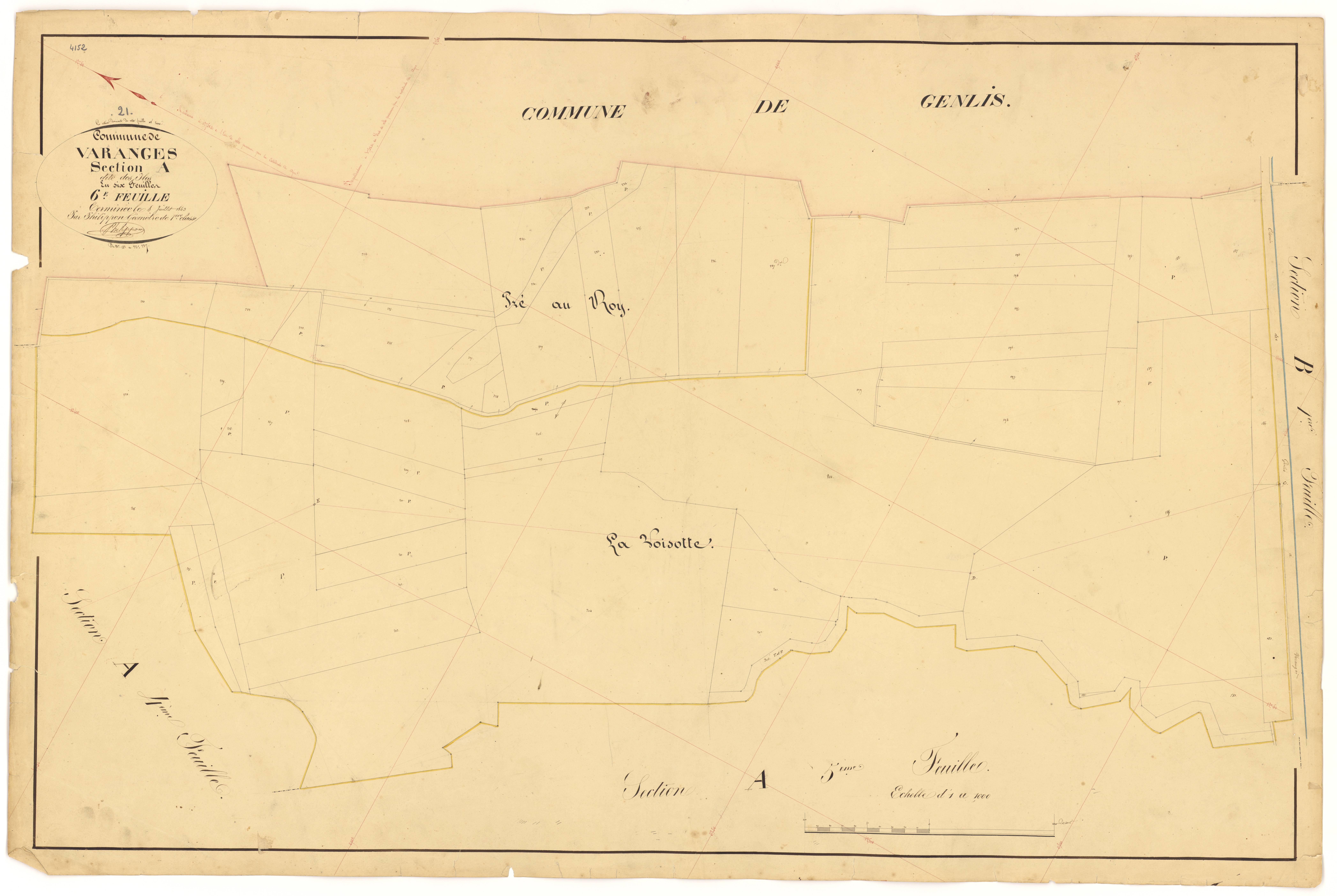 Varanges - Section A6 - 3 P PLAN 656/7