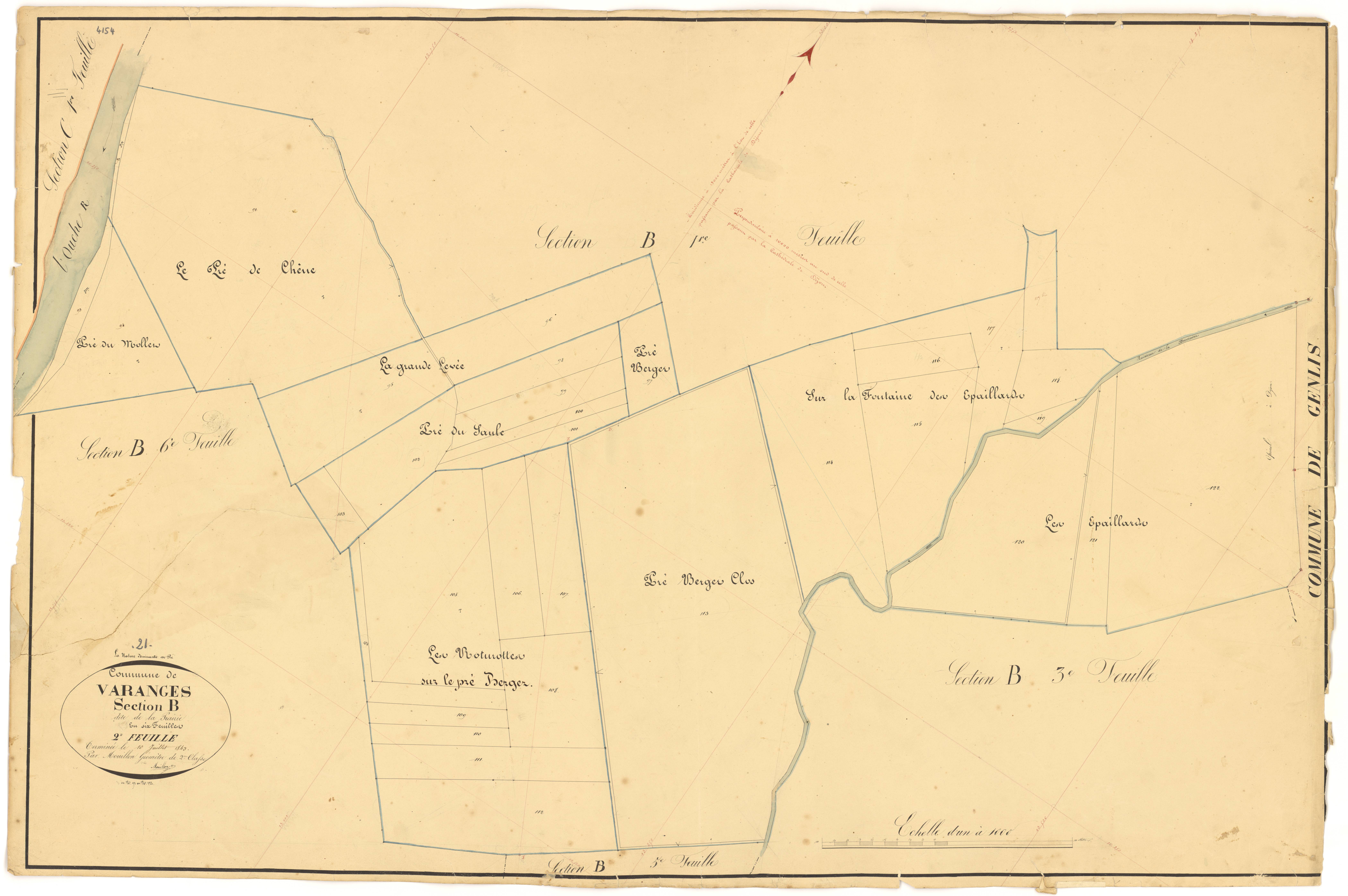 Varanges - Section B2 - 3 P PLAN 656/9