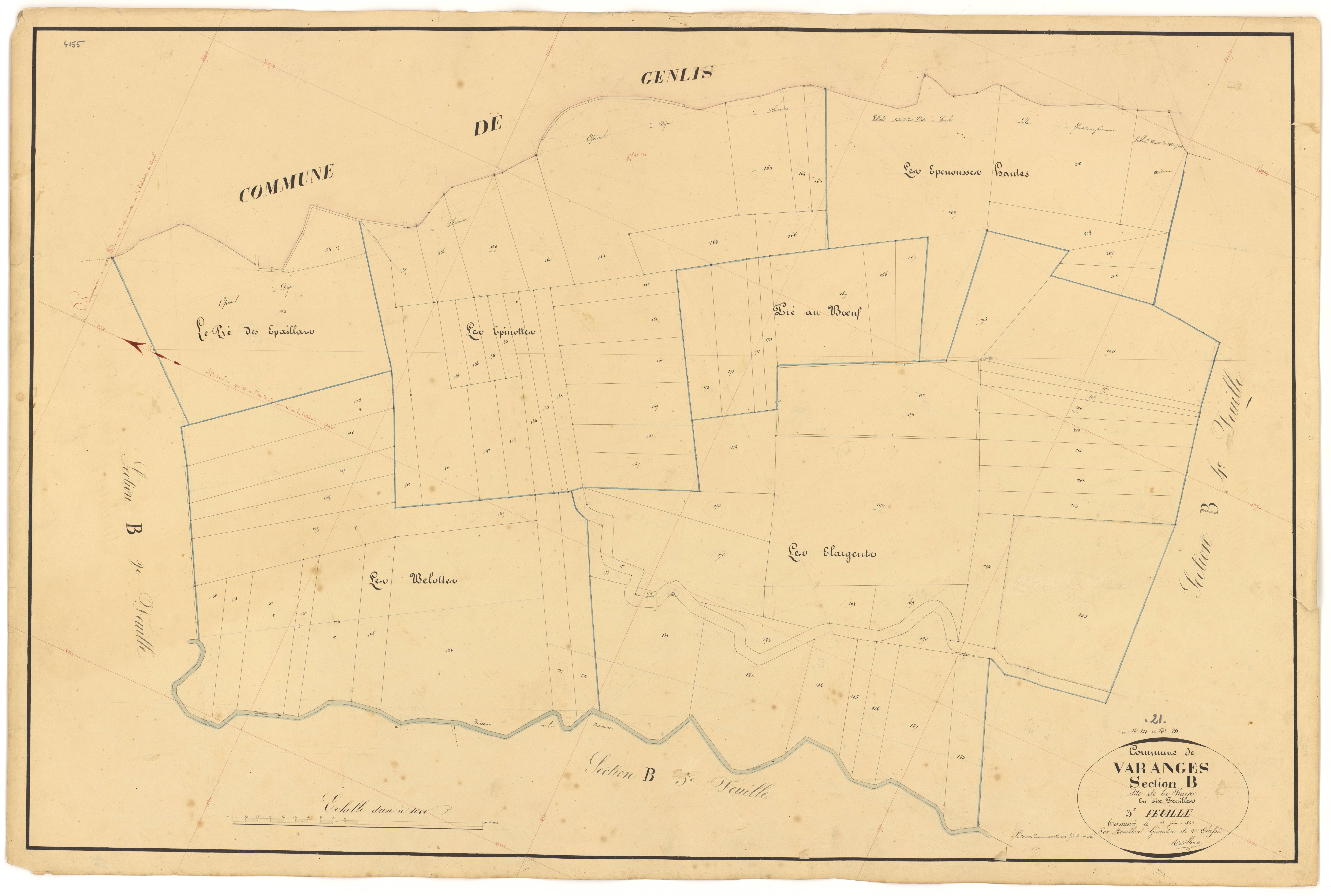 Varanges - Section B3 - 3 P PLAN 656/10