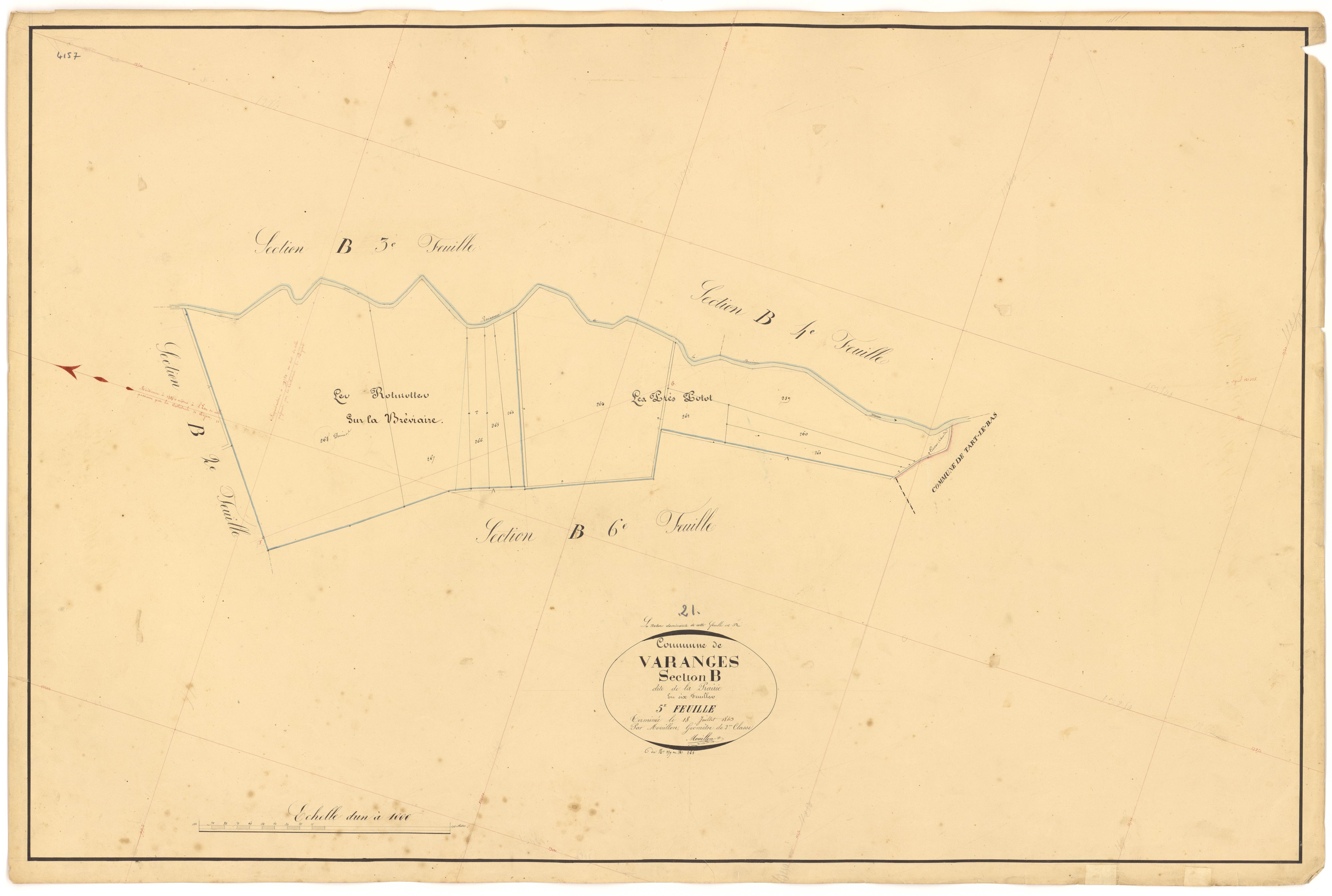 Varanges - Section B5 - 3 P PLAN 656/12