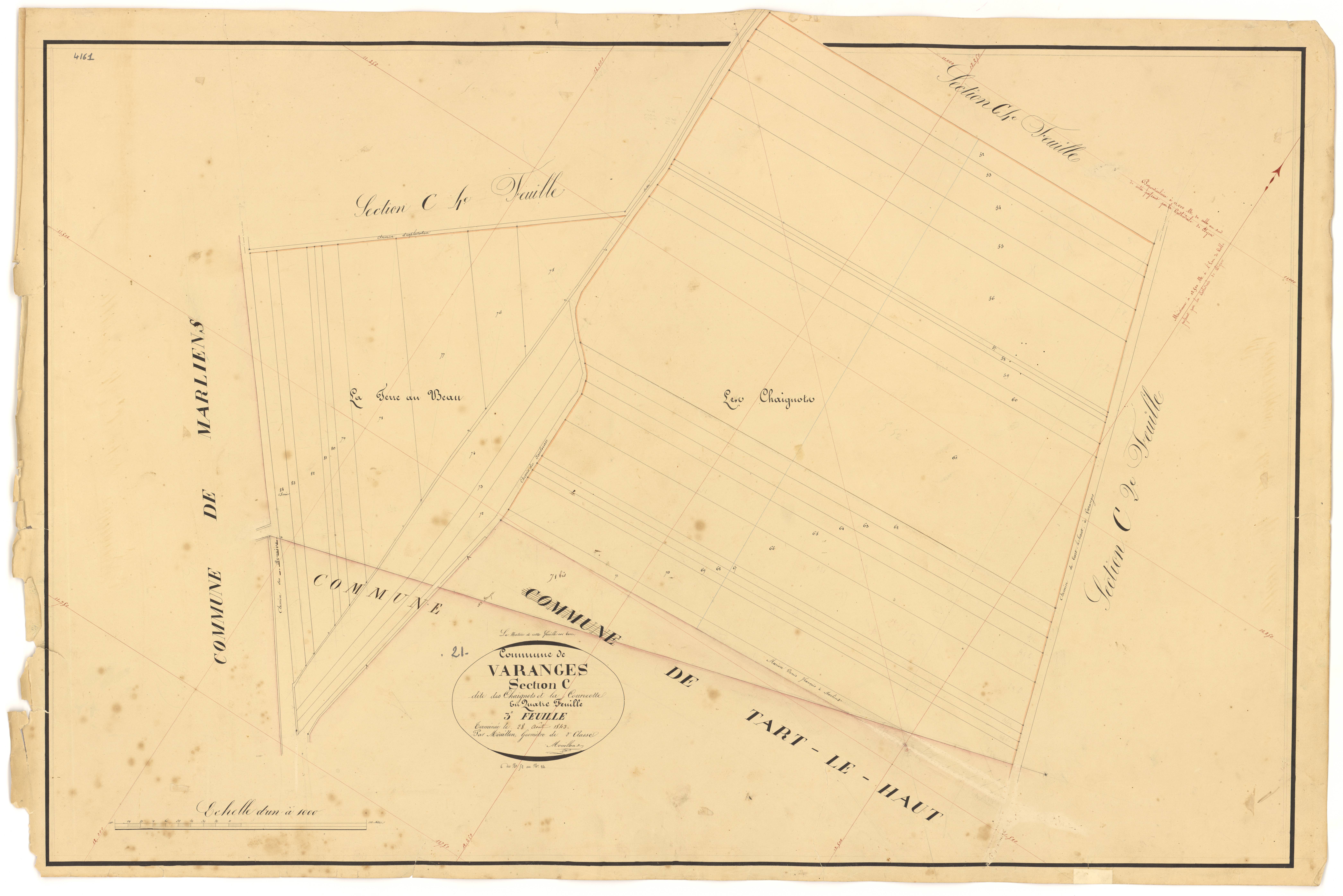 Varanges - Section C3 - 3 P PLAN 656/16
