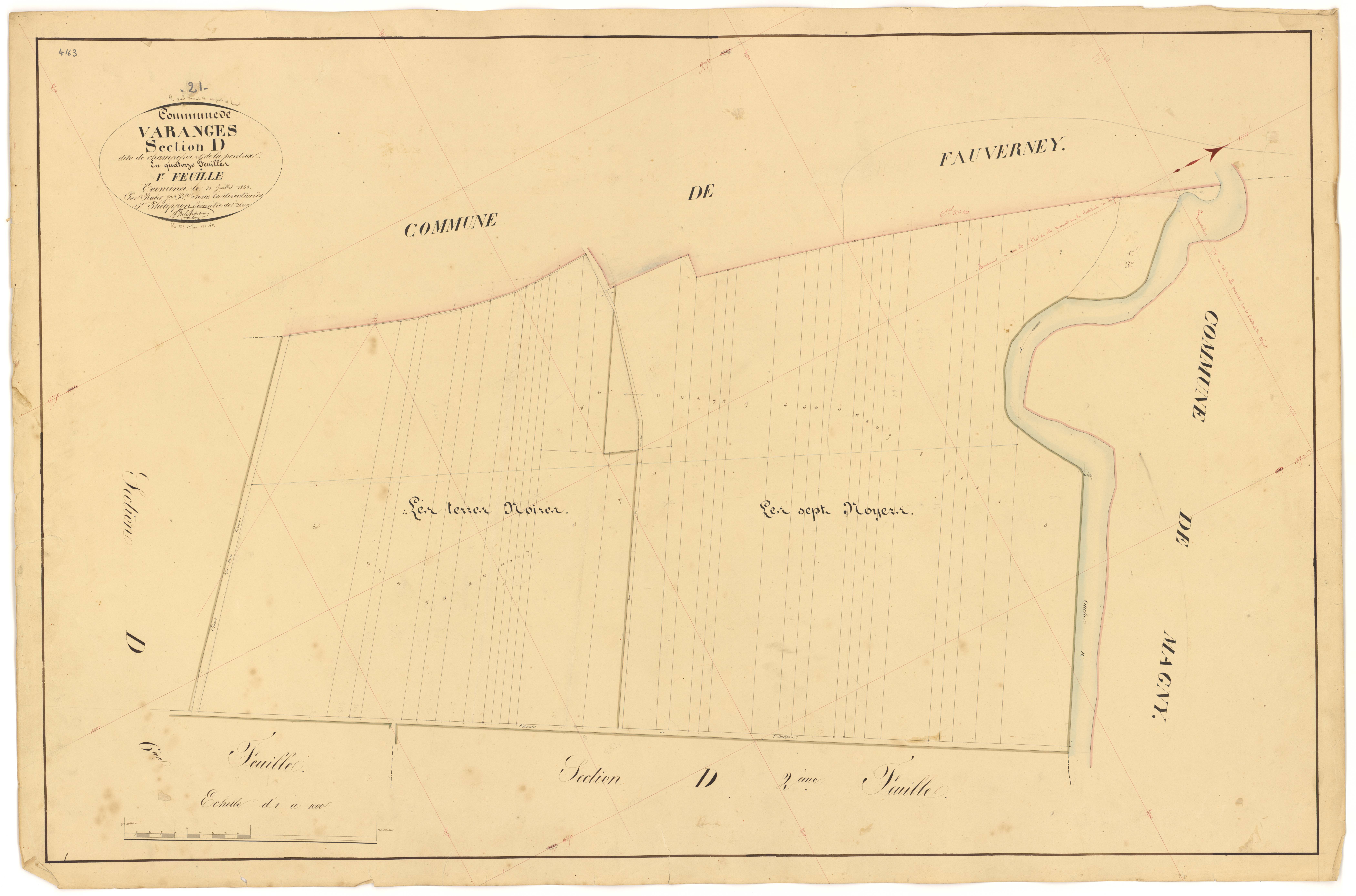 Varanges - Section D1 - 3 P PLAN 656/18