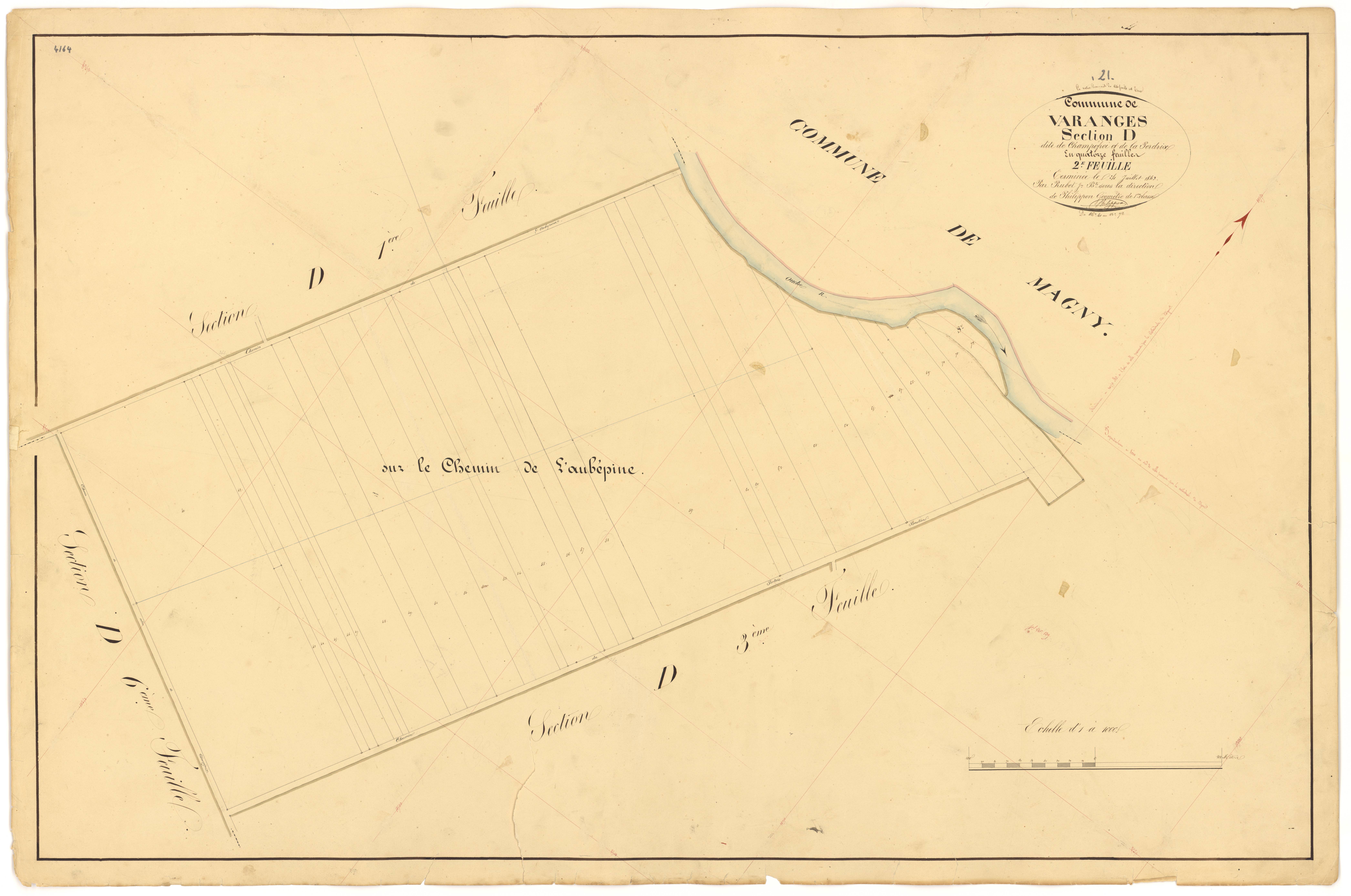 Varanges - Section D2 - 3 P PLAN 656/19