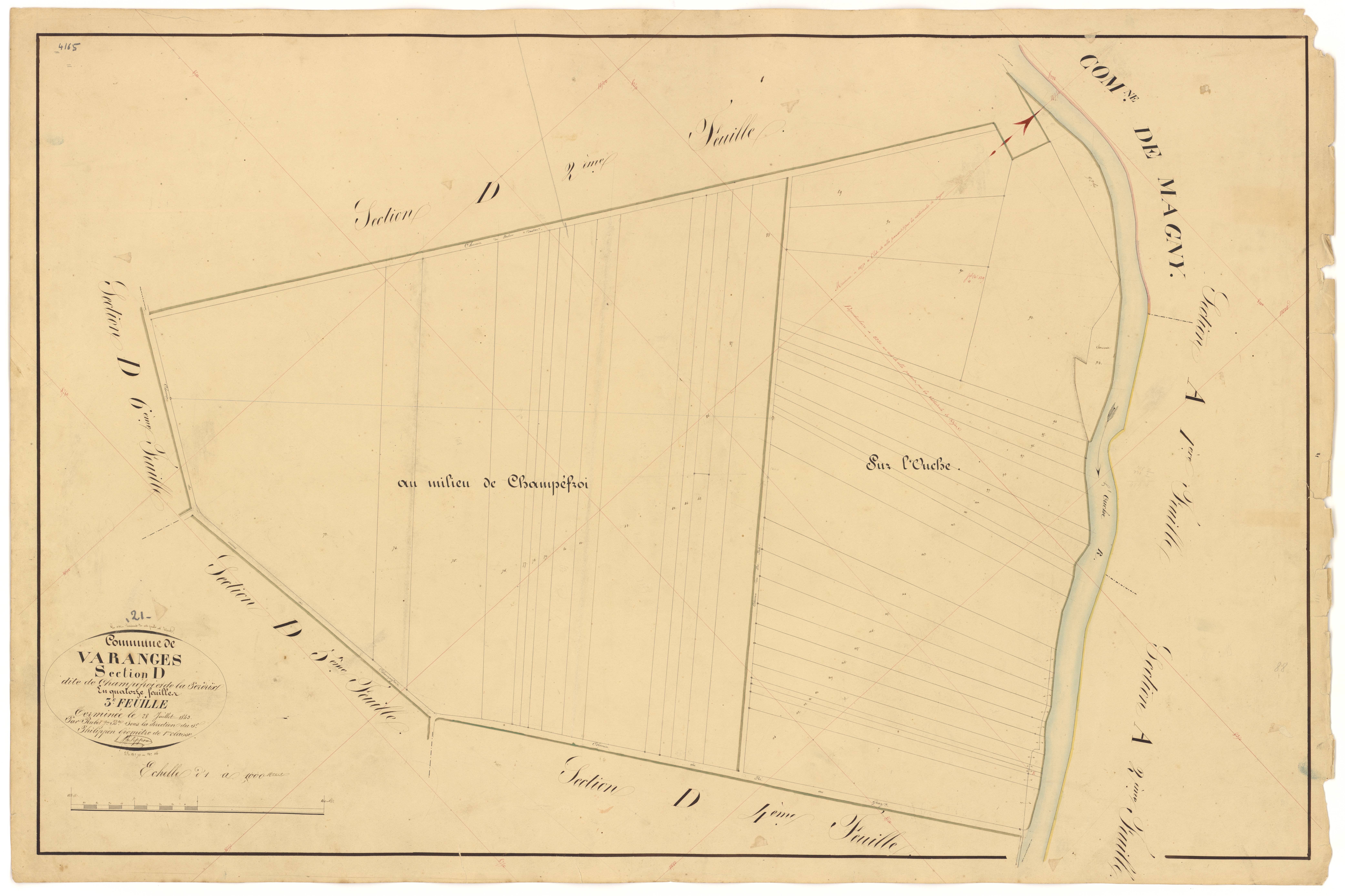 Varanges - Section D3 - 3 P PLAN 656/20