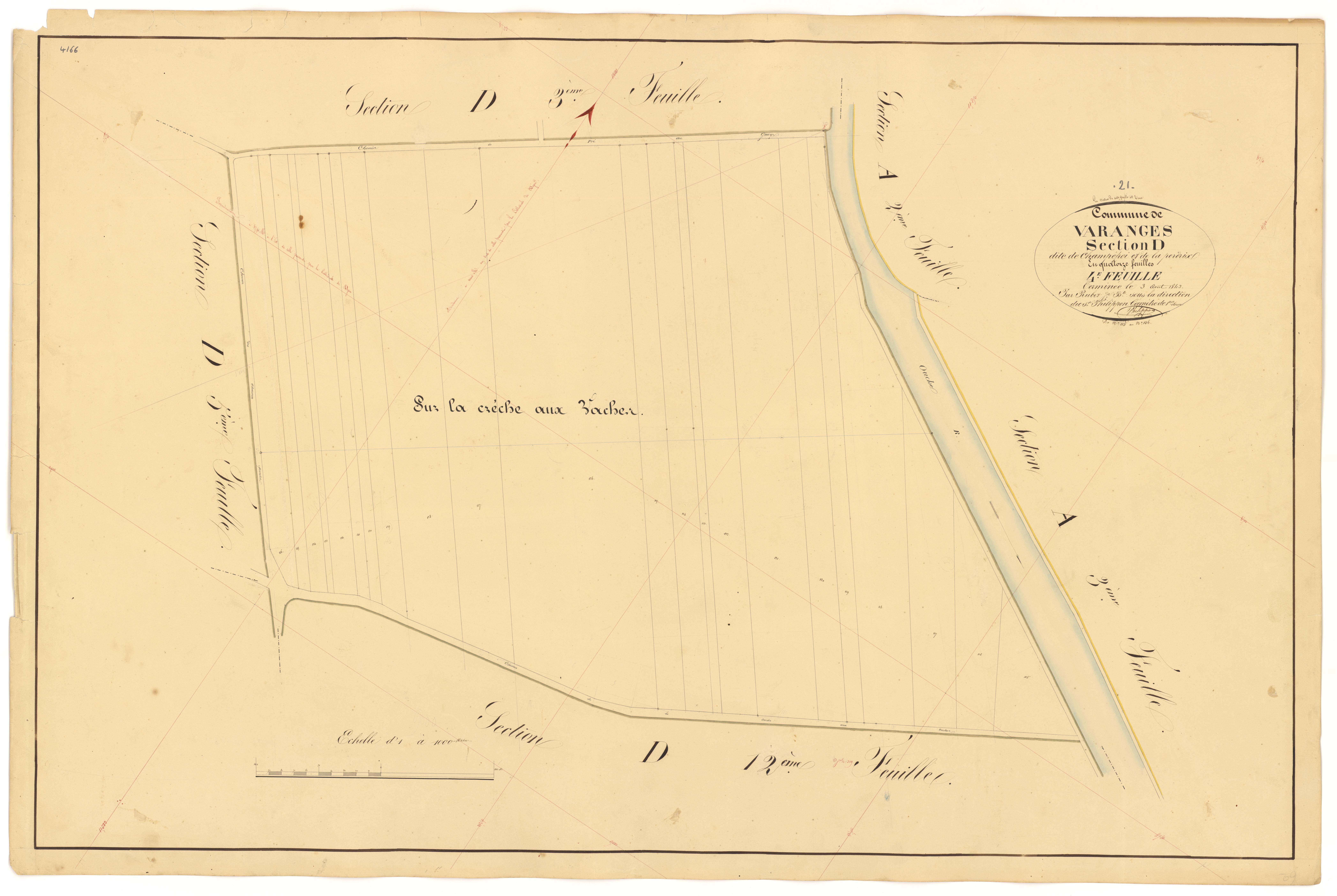 Varanges - Section D4 - 3 P PLAN 656/21