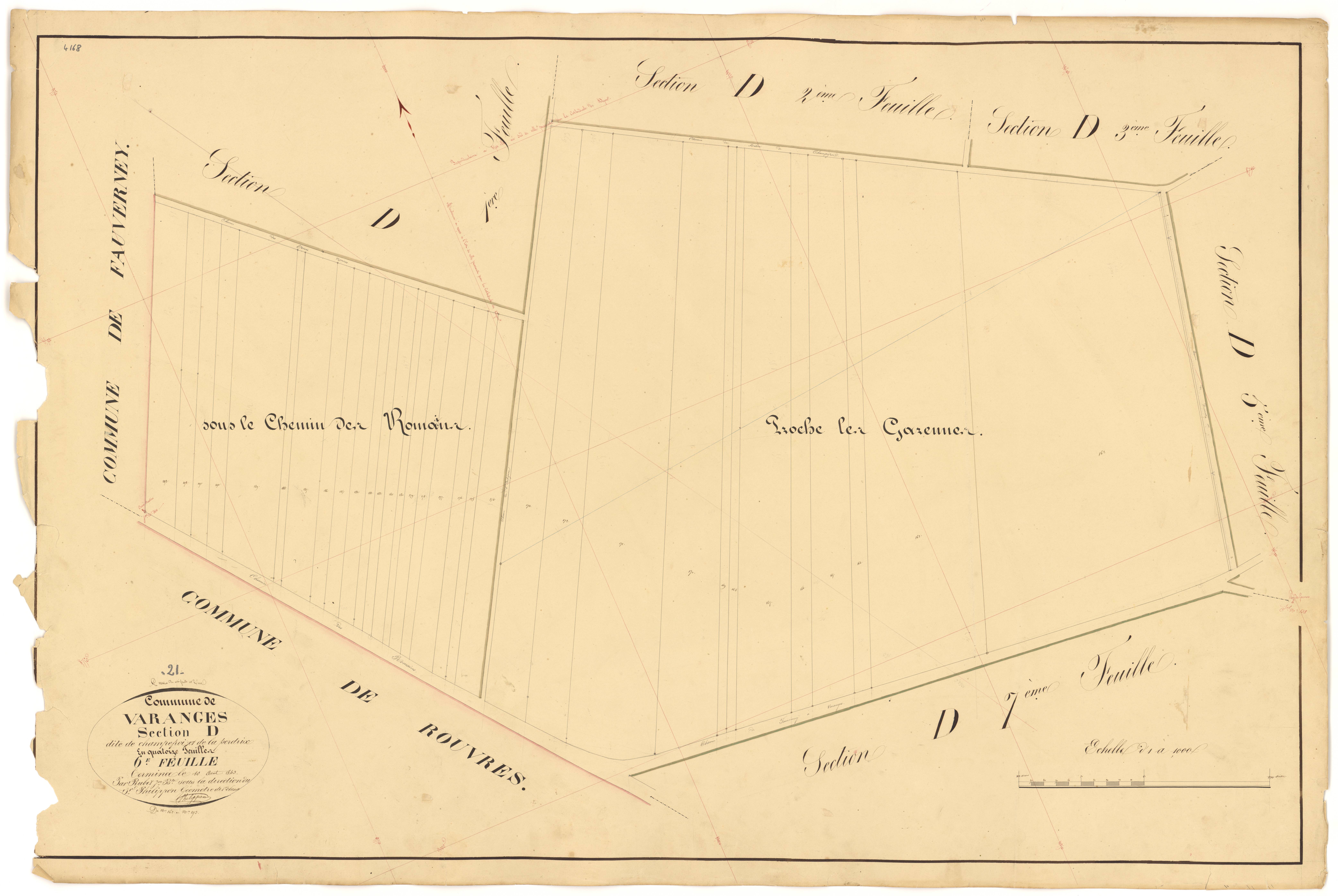 Varanges - Section D6 - 3 P PLAN 656/23