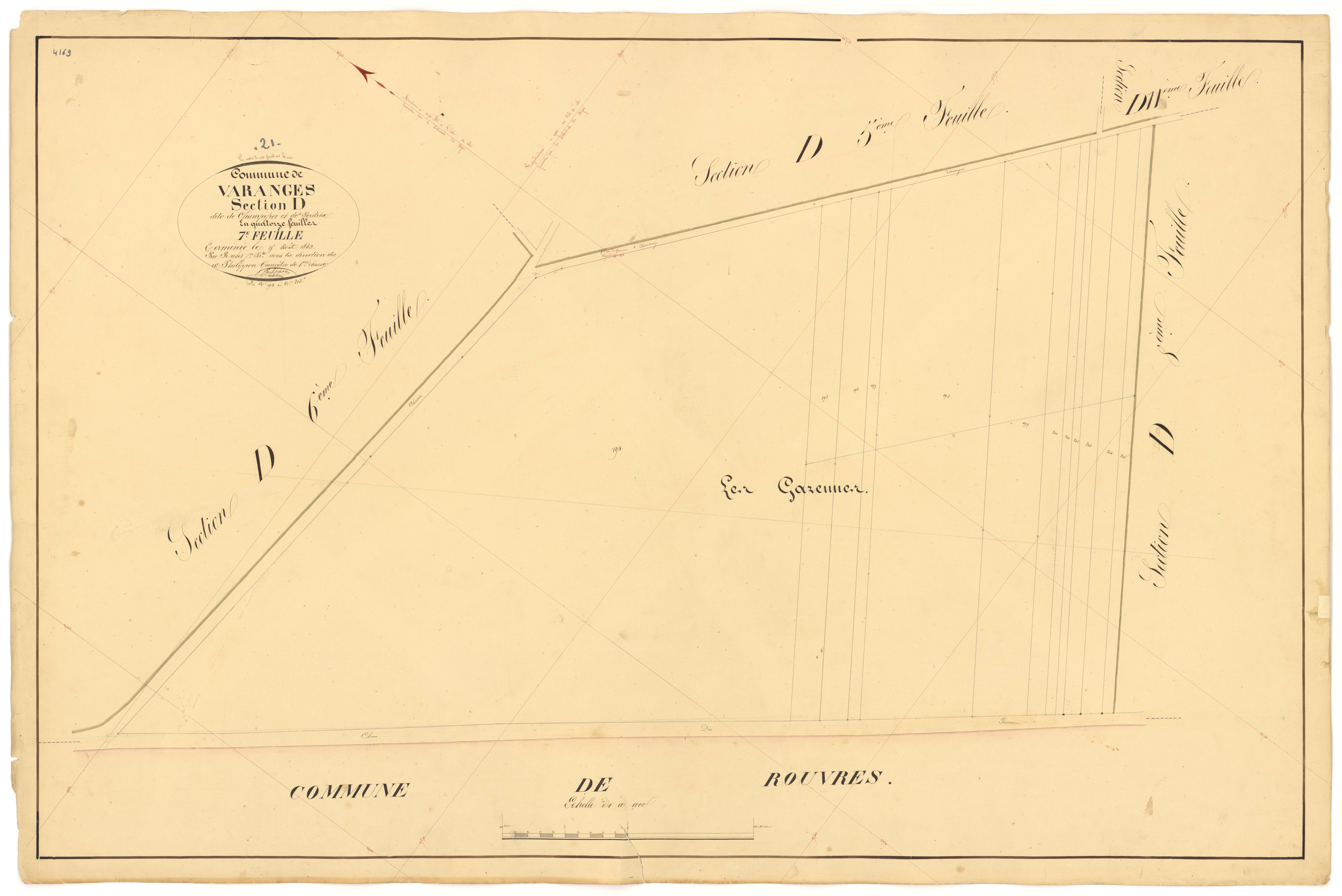 Varanges - Section D7 - 3 P PLAN 656/24