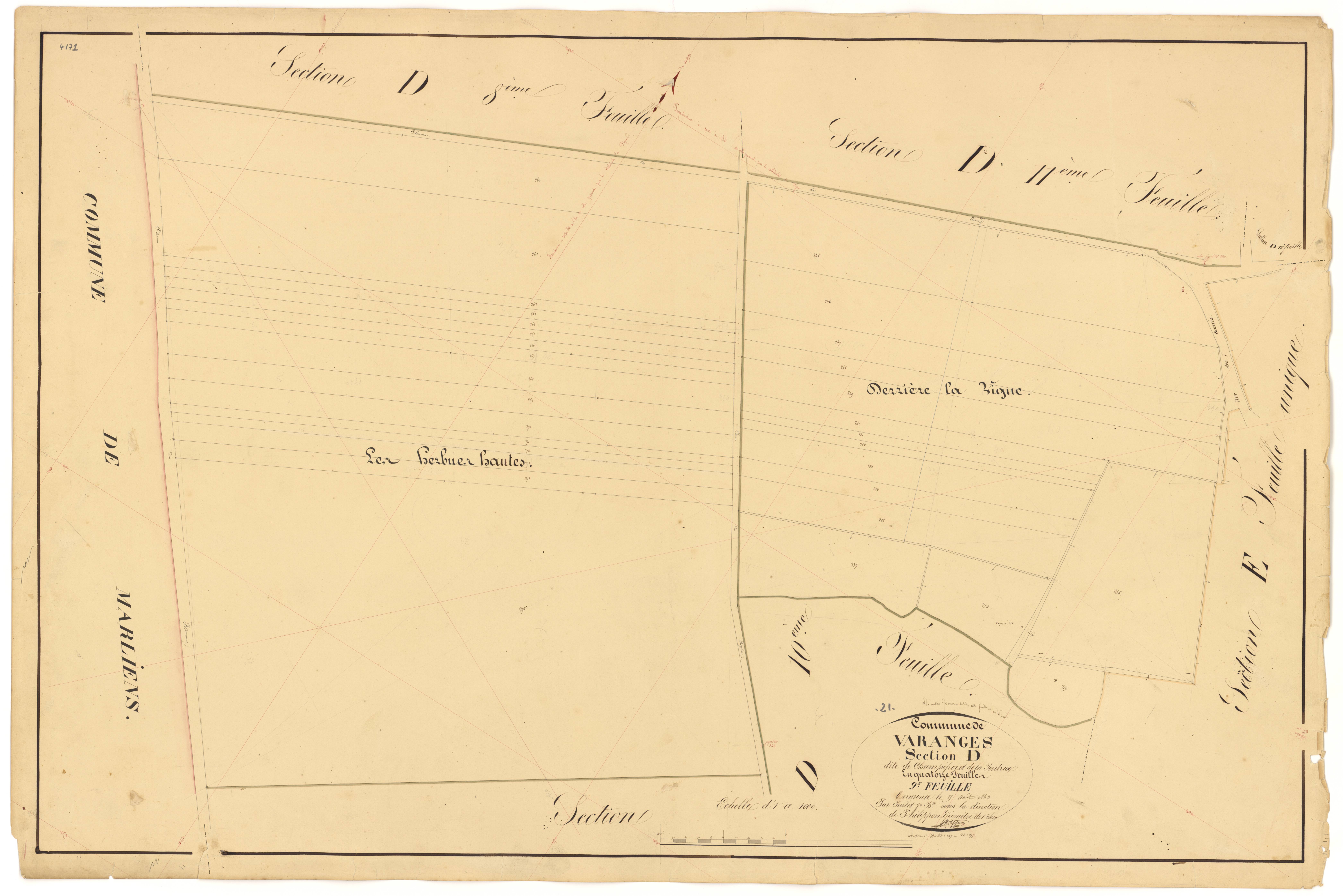 Varanges - Section D9 - 3 P PLAN 656/26