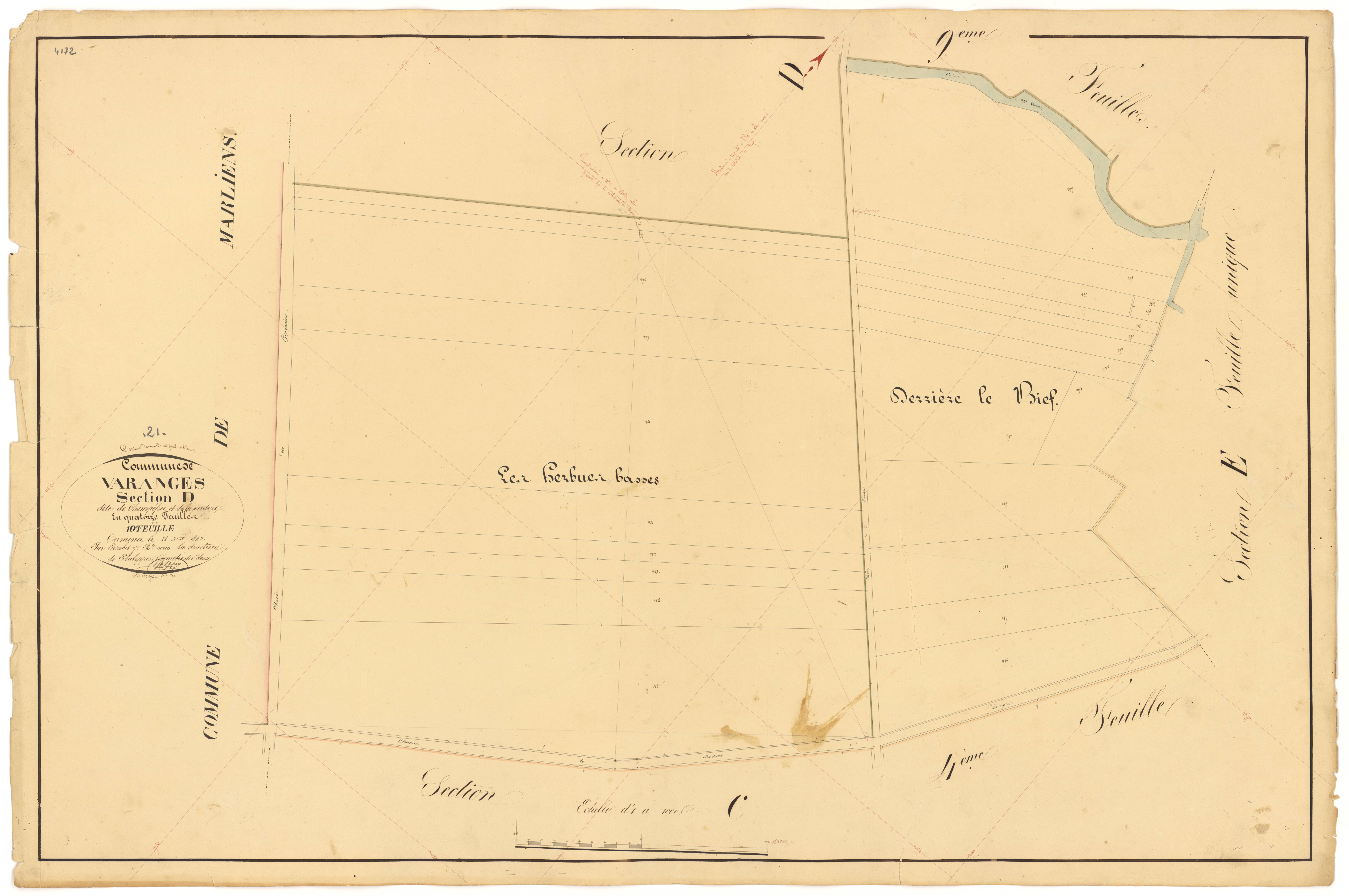 Varanges - Section D10 - 3 P PLAN 656/27