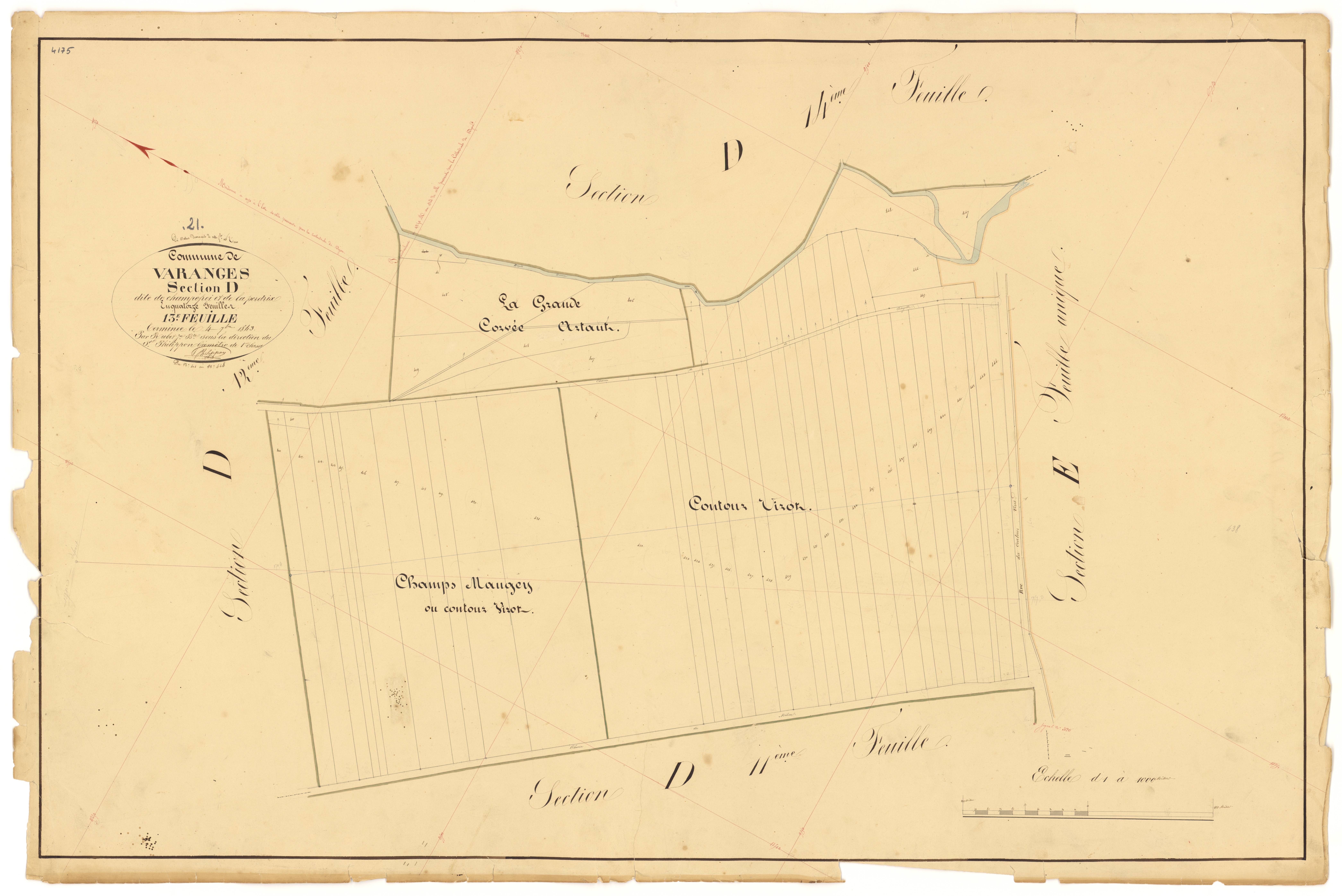 Varanges - Section D13 - 3 P PLAN 656/30