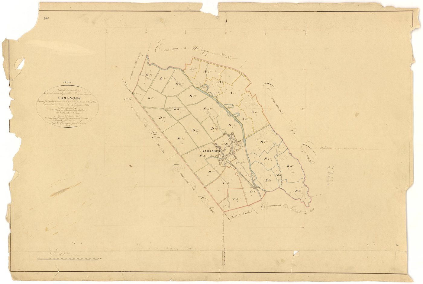 Varanges - Tableau d'assemblage - 3 P PLAN 656/1