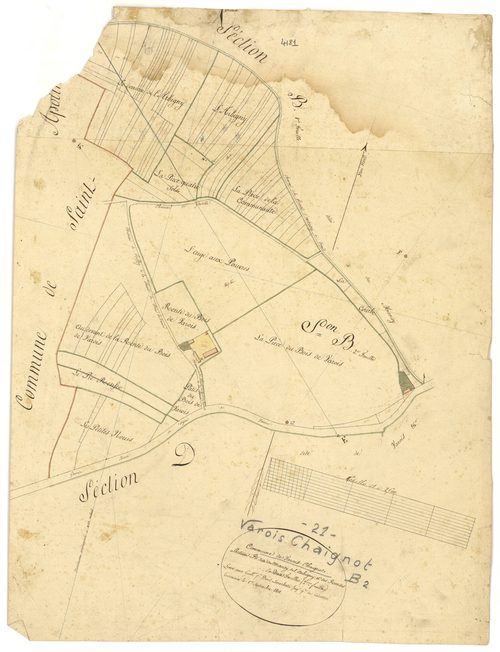 Varois-et-Chaignot - Section B2 - 3 P PLAN 657/4