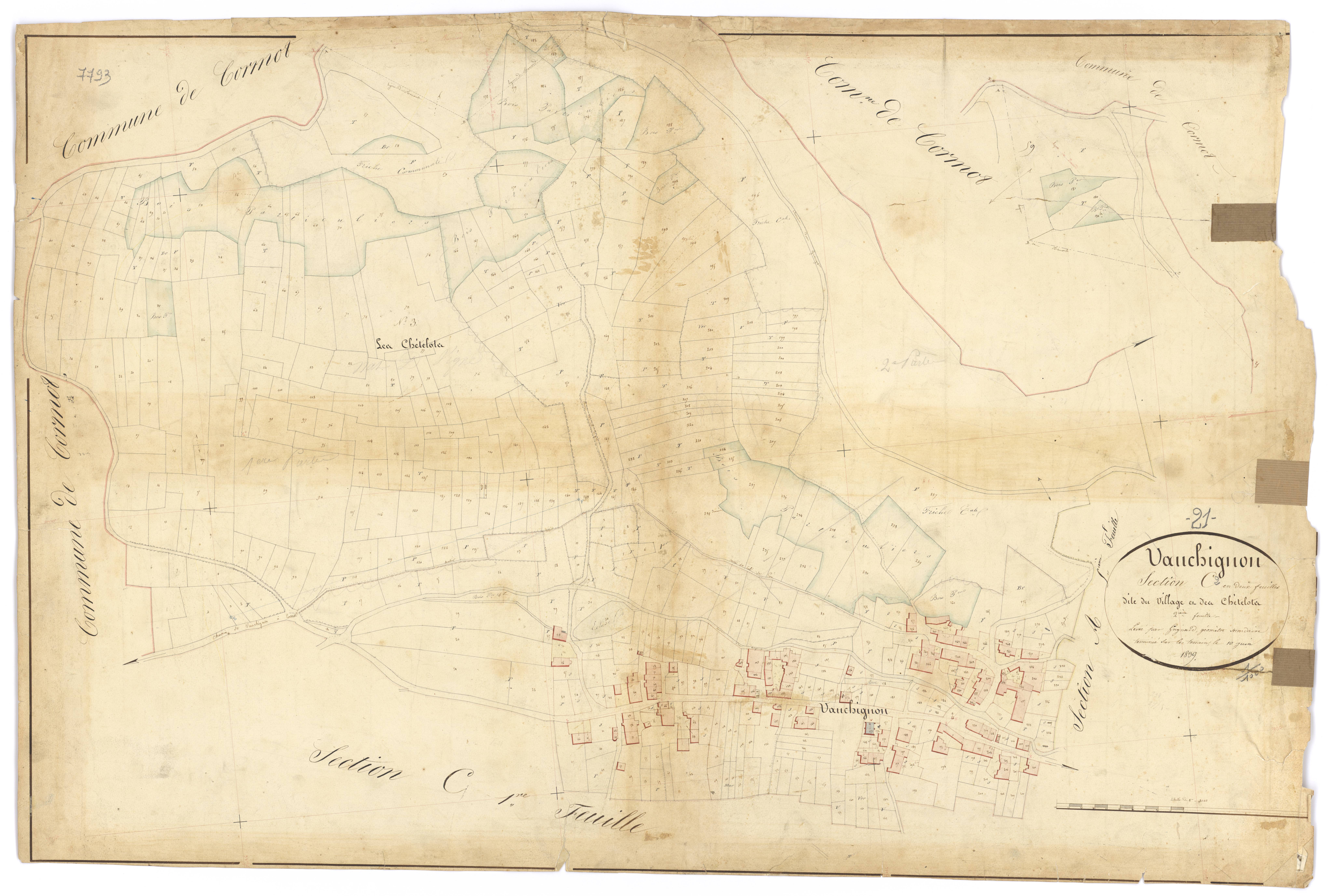 Vauchignon - Section C2 - 3 P PLAN 658/12