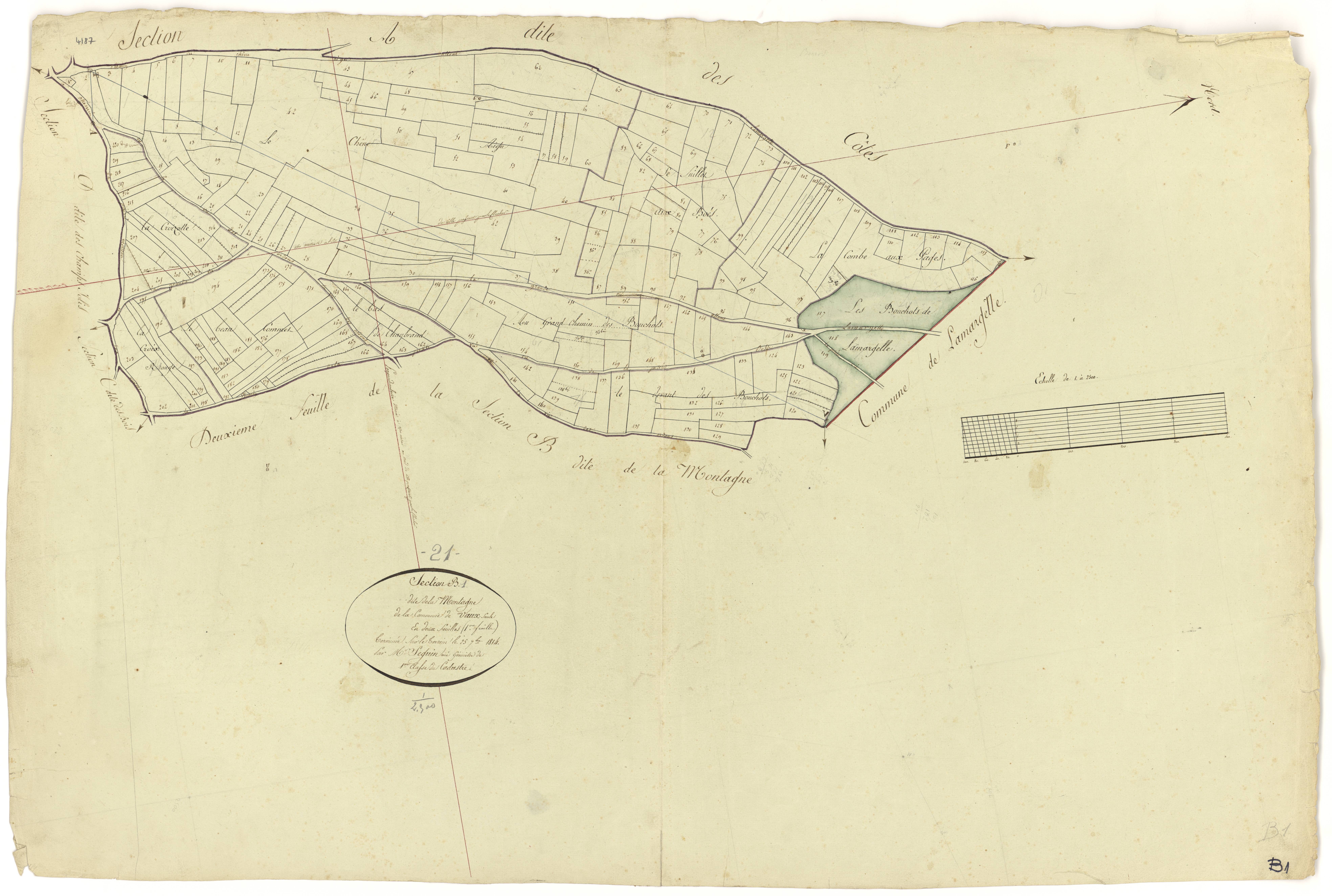 Vaux-Saules - Section B1 - 3 P PLAN 659/4