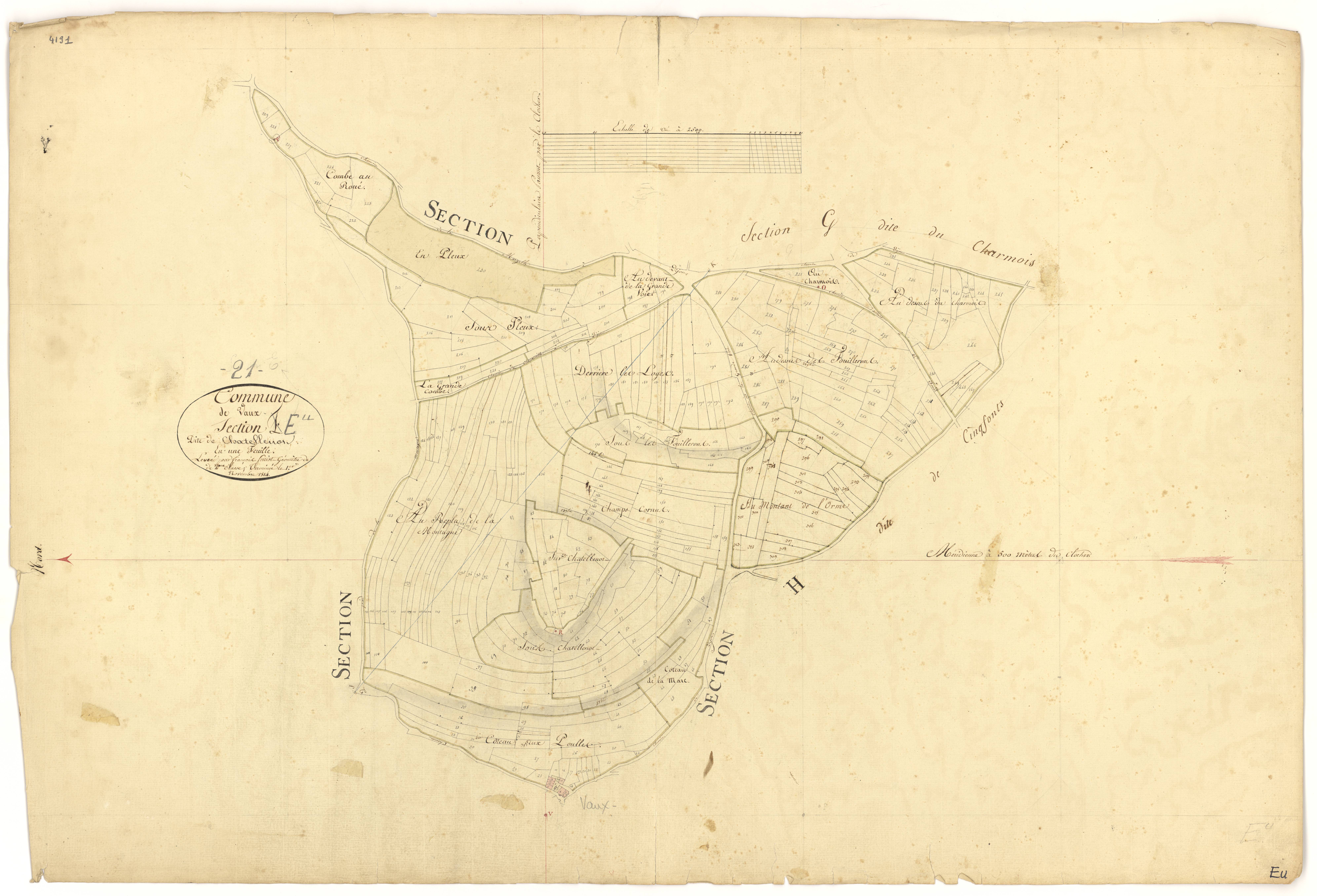 Vaux-Saules - Section E - 3 P PLAN 659/8