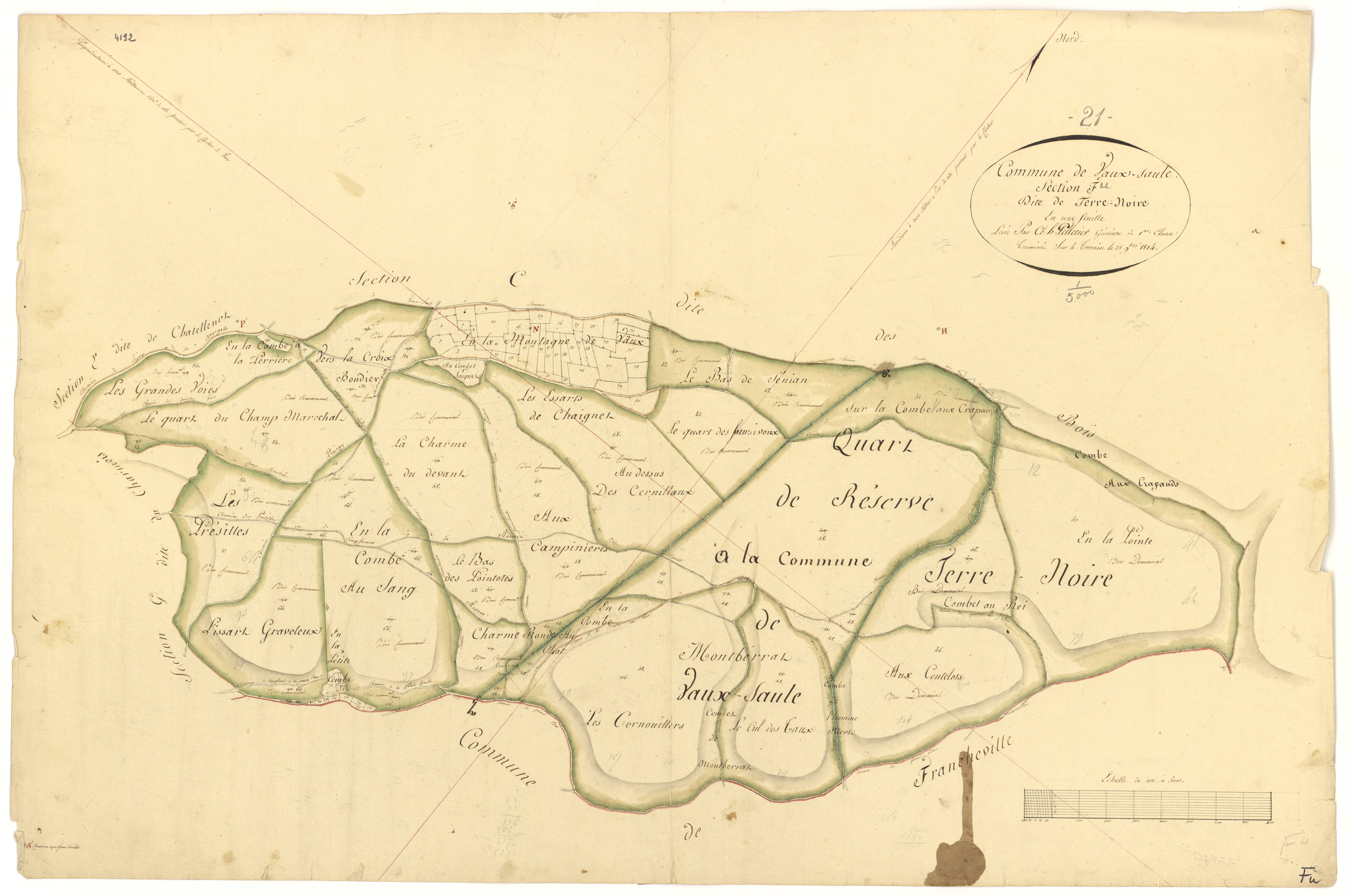Vaux-Saules - Section F - 3 P PLAN 659/9