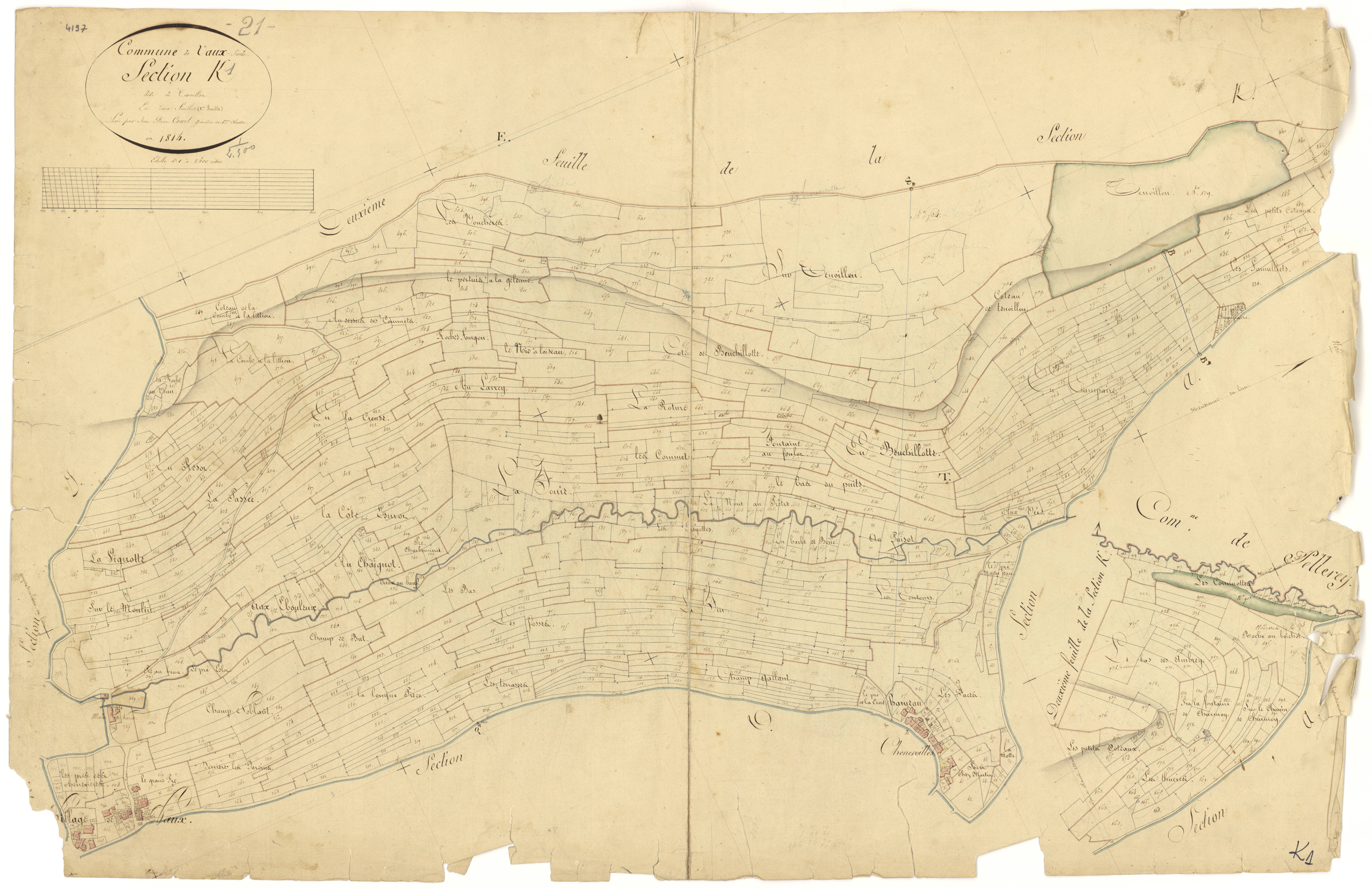 Vaux-Saules - Section K1 - 3 P PLAN 659/14