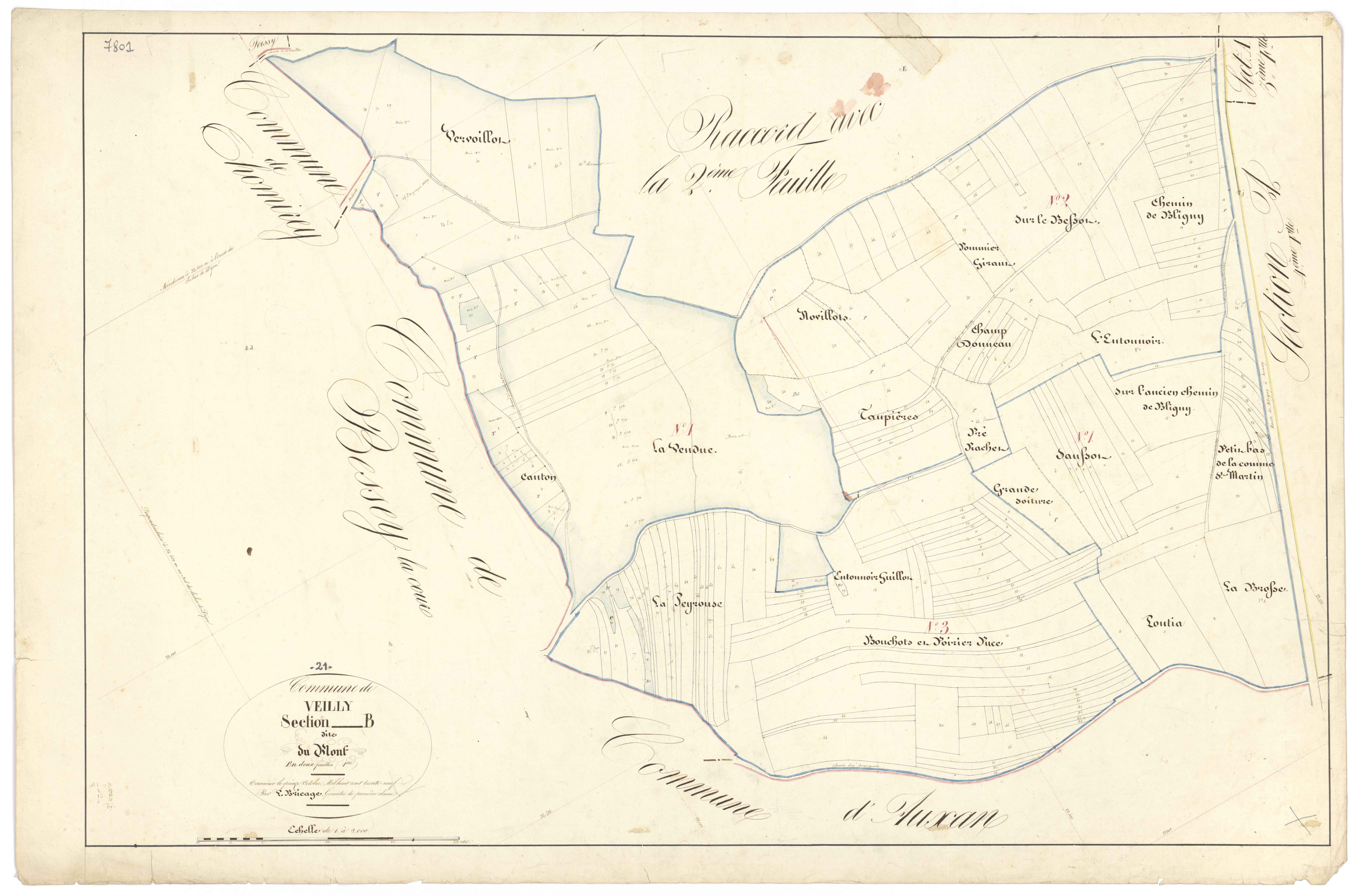 Veilly - Section B1 - 3 P PLAN 660/8