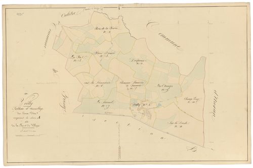 Veilly - Section A (tableau d'assemblage) - 3 P PLAN 660/2