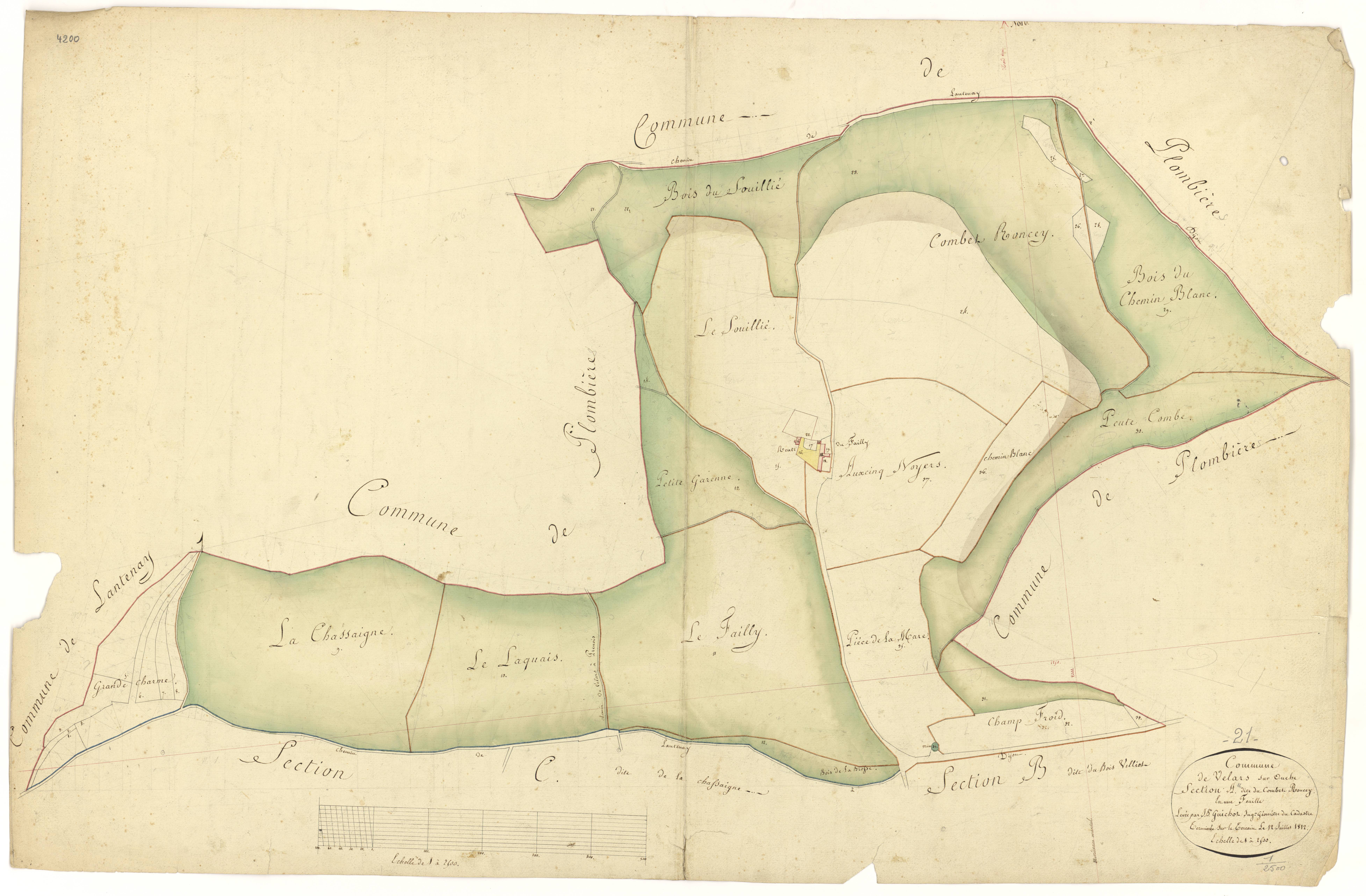 Velars-sur-Ouche - Section A - 3 P PLAN 661/2