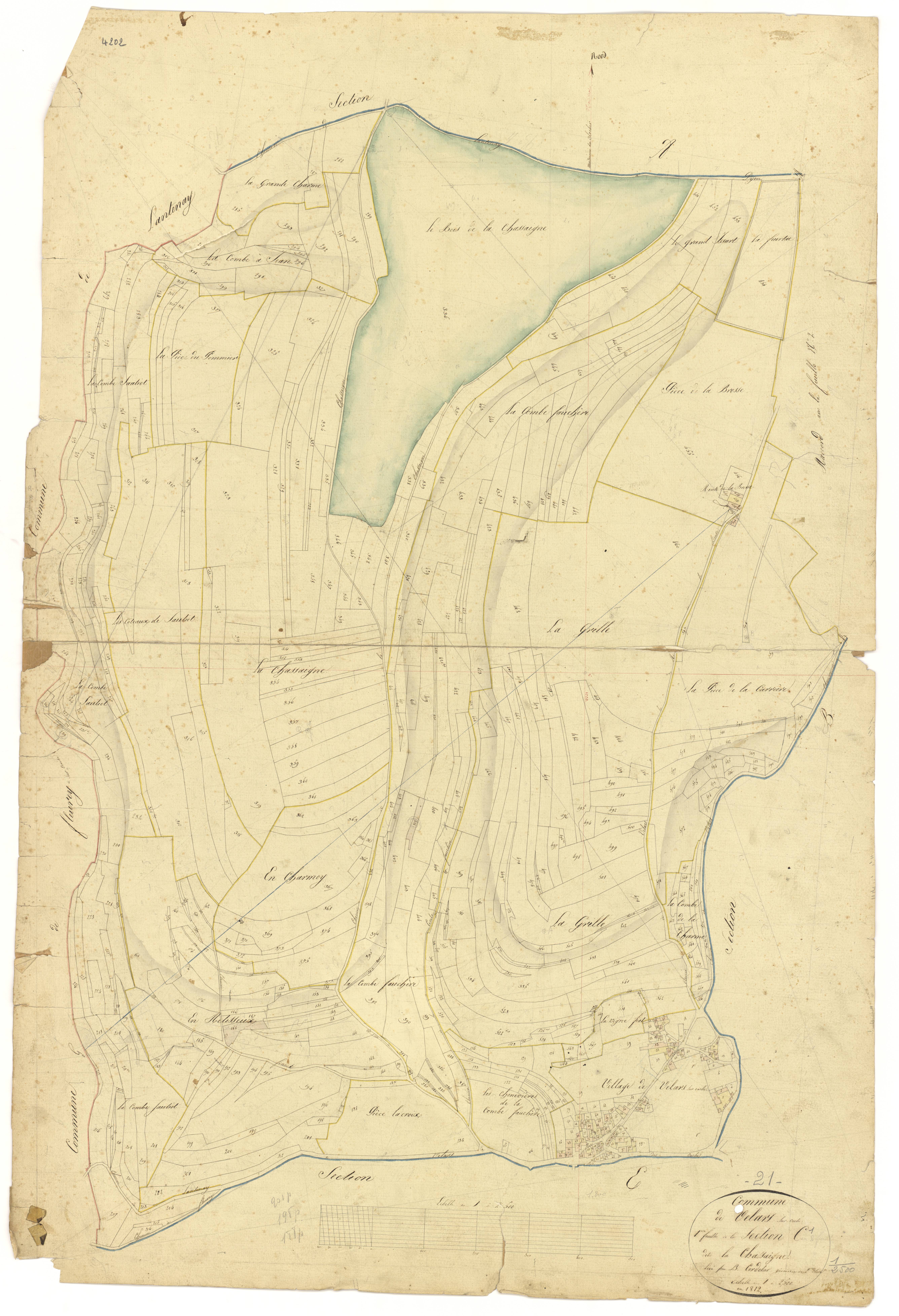 Velars-sur-Ouche - Section C1 - 3 P PLAN 661/4