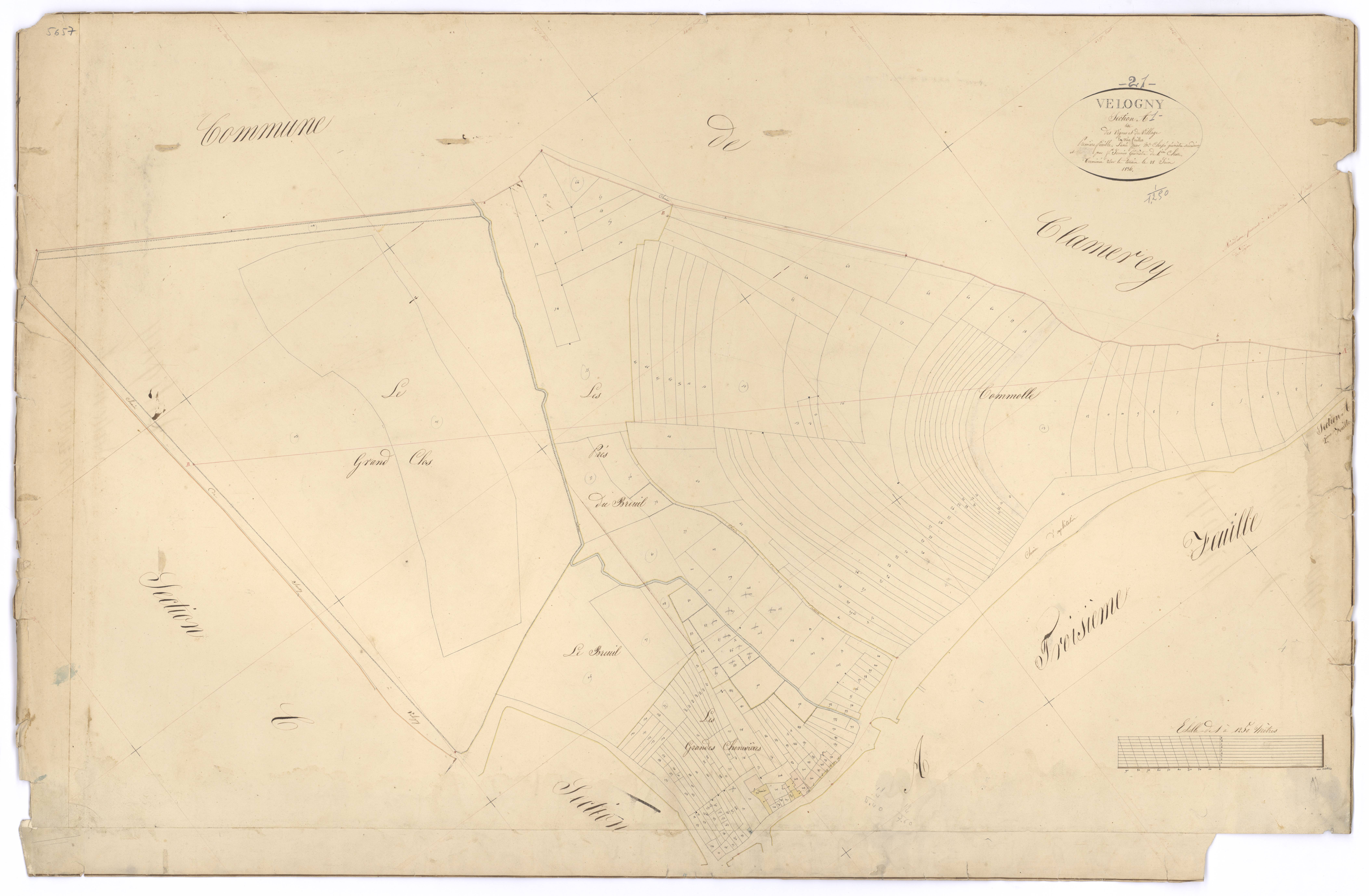 Velogny - Section A1 - 3 P PLAN 662/2