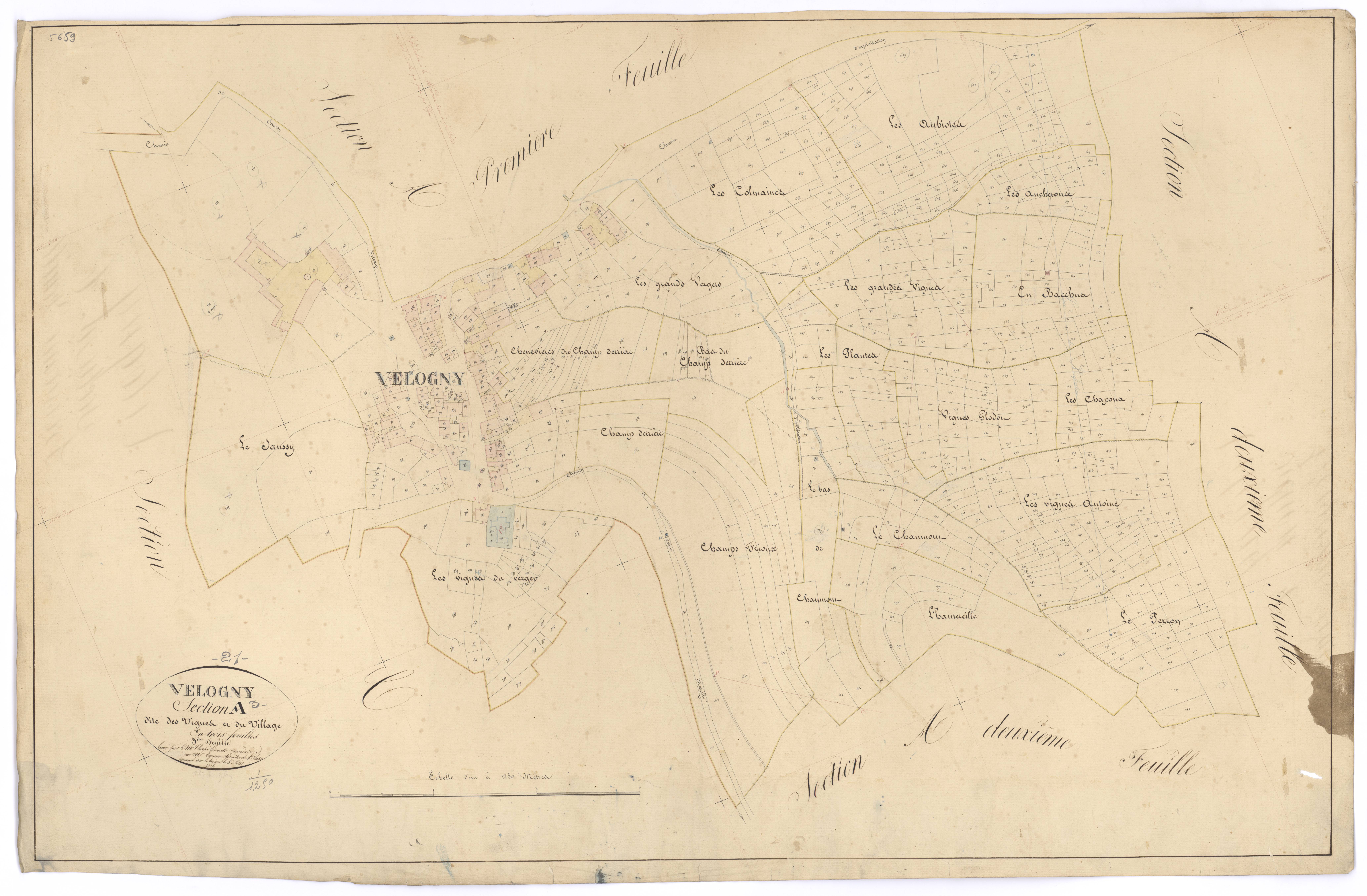 Velogny - Section A3 - 3 P PLAN 662/4