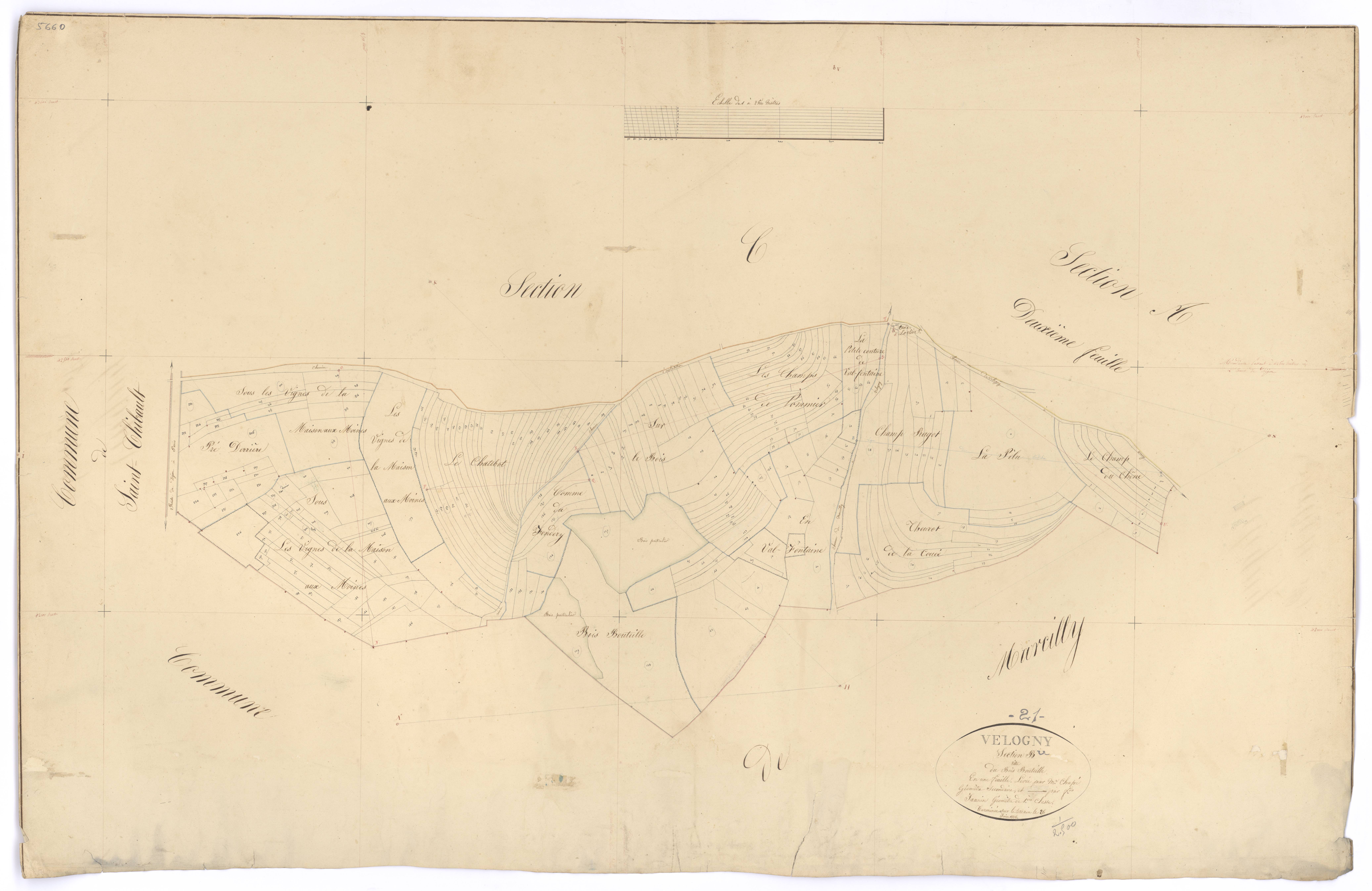 Velogny - Section B - 3 P PLAN 662/5