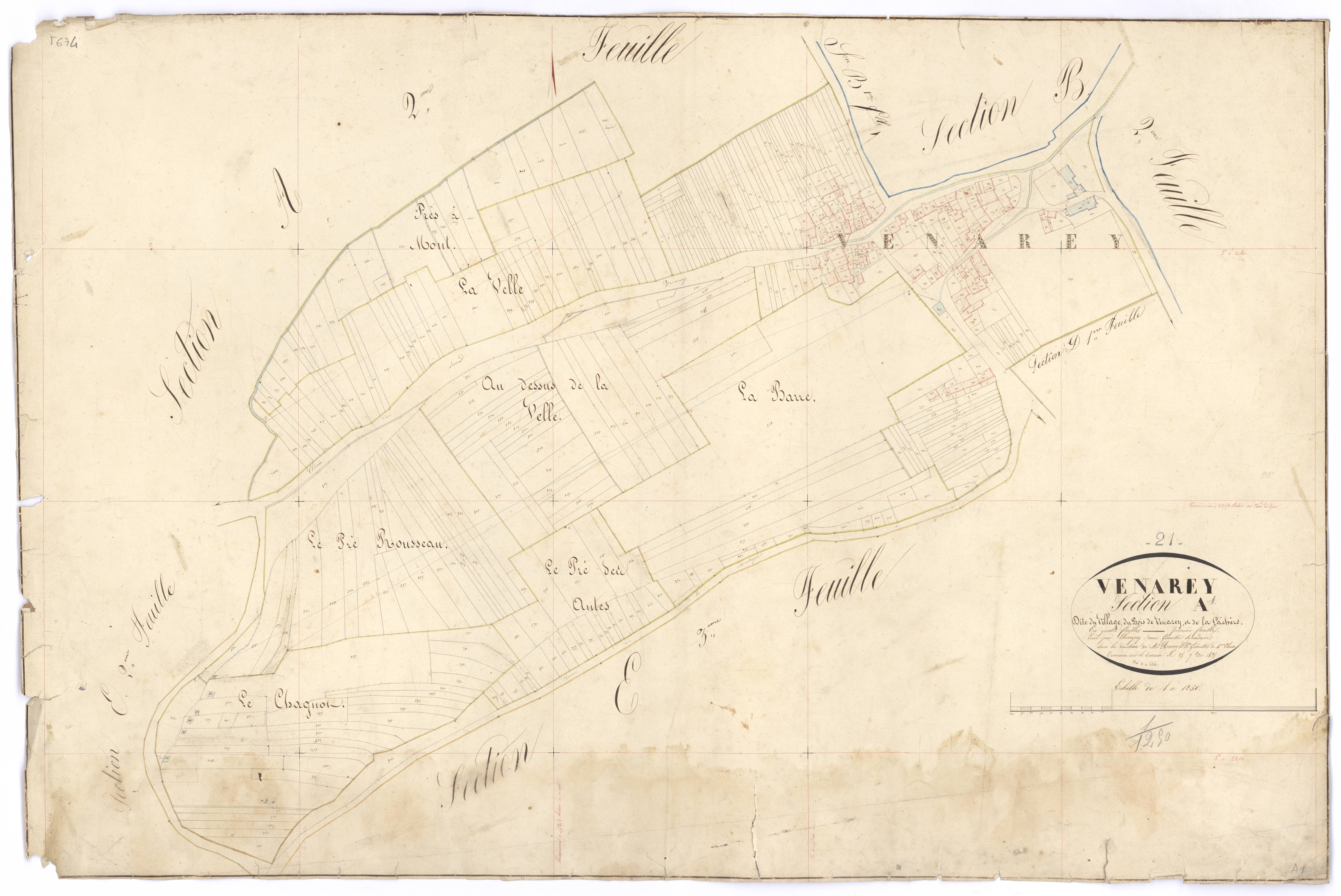 Venarey-les-Laumes - Section A1 - 3 P PLAN 663/2