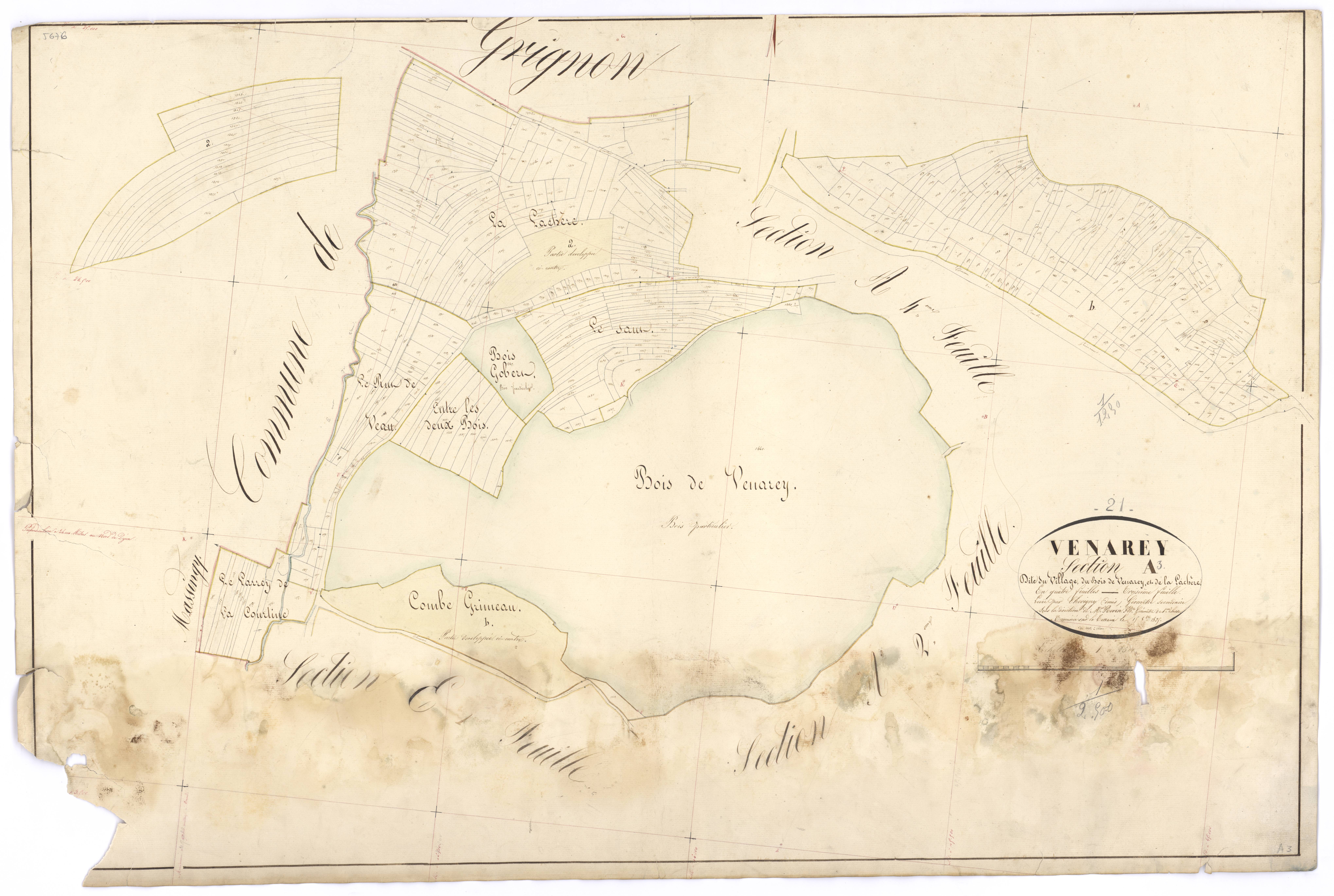 Venarey-les-Laumes - Section A3 - 3 P PLAN 663/4