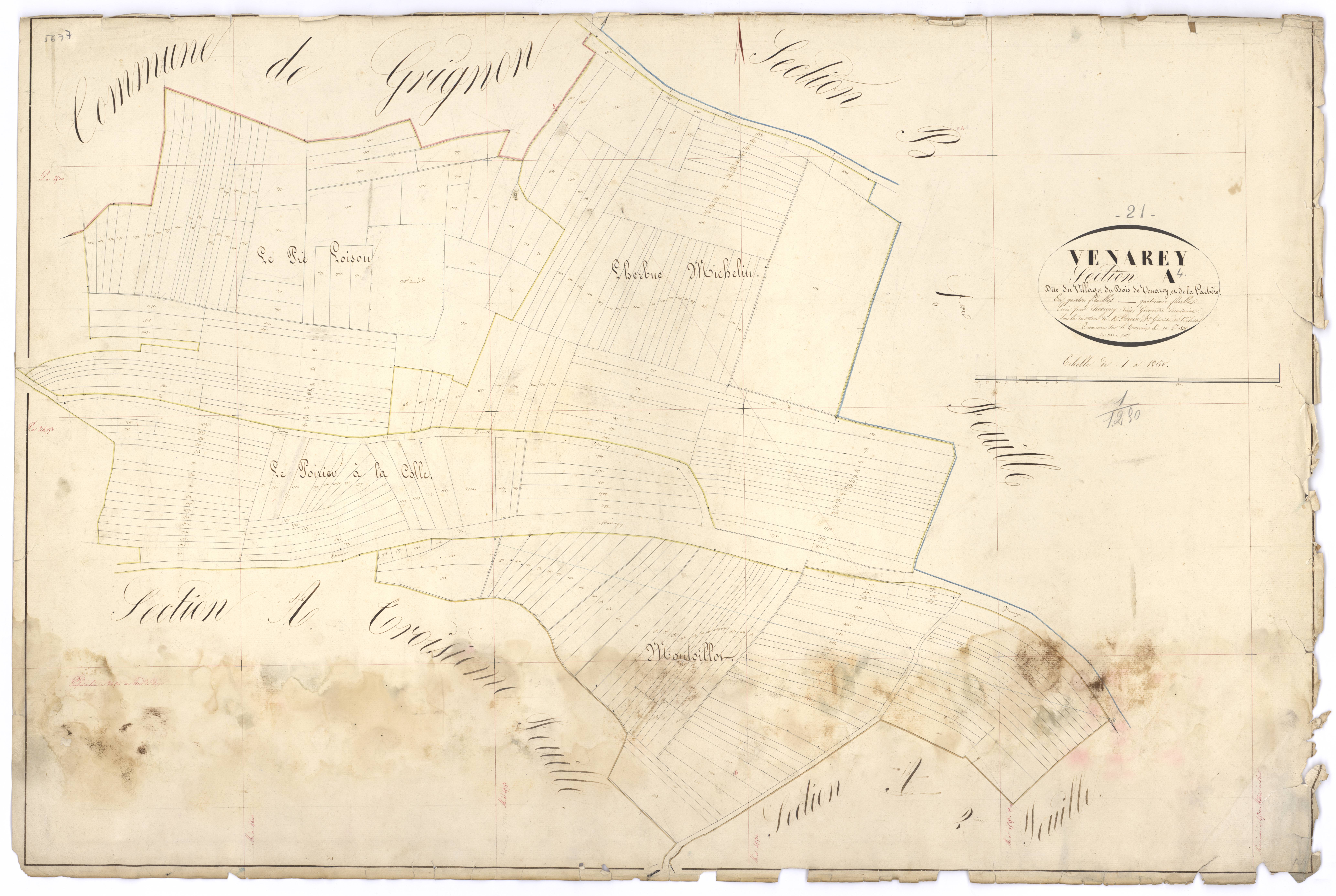 Venarey-les-Laumes - Section A4 - 3 P PLAN 663/5