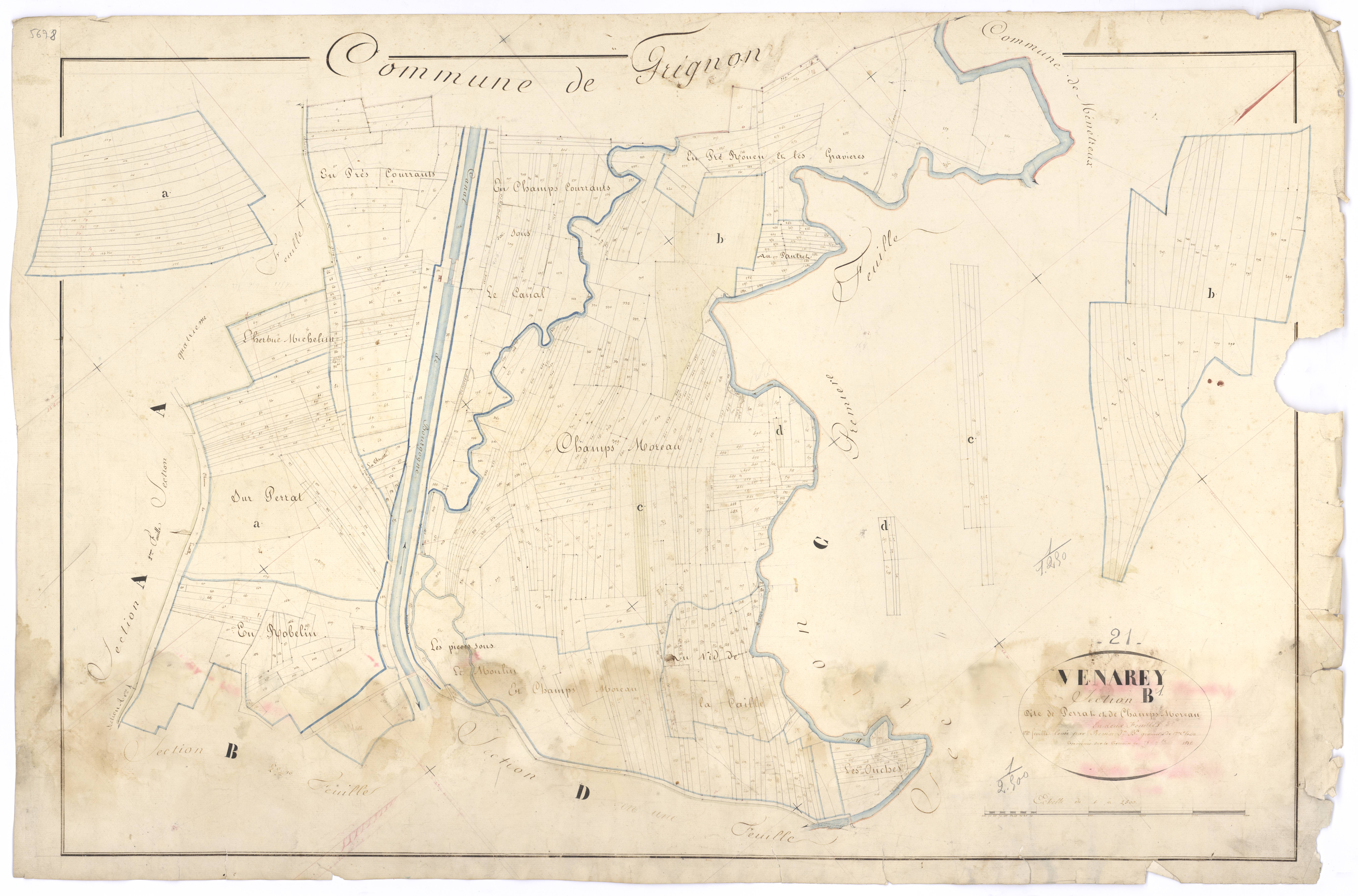 Venarey-les-Laumes - Section B1 - 3 P PLAN 663/6