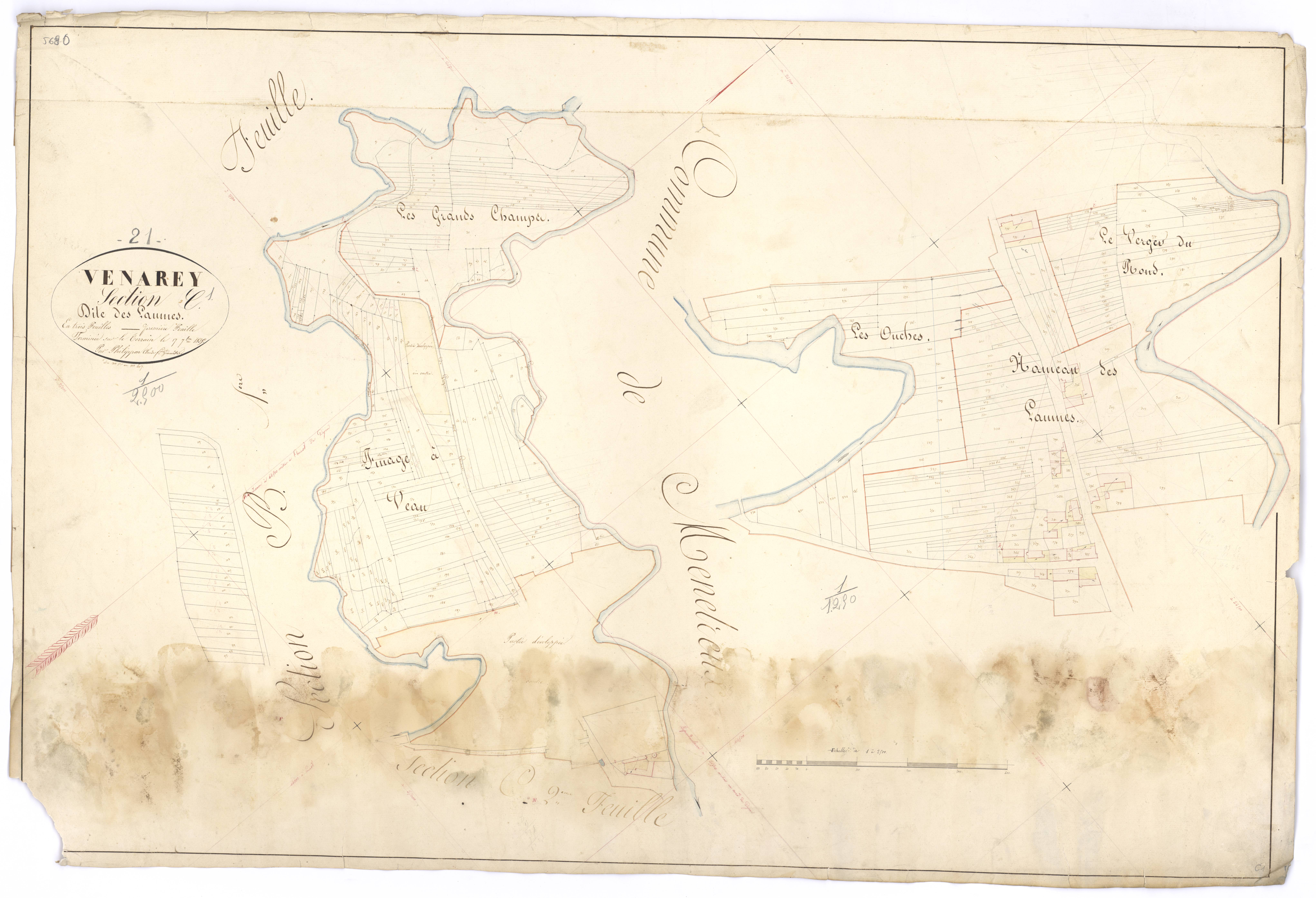 Venarey-les-Laumes - Section C1 - 3 P PLAN 663/8