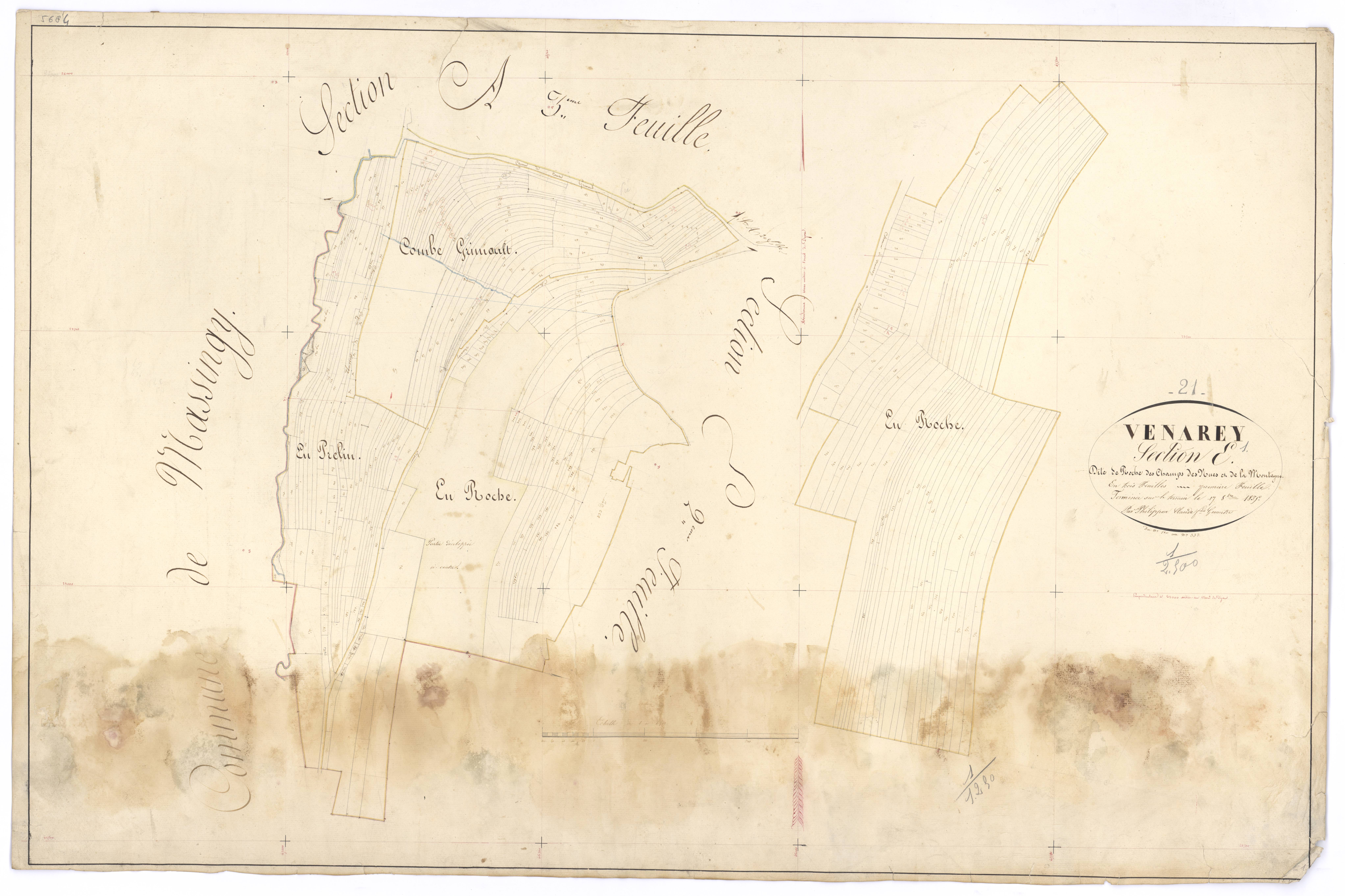 Venarey-les-Laumes - Section E1 - 3 P PLAN 663/12
