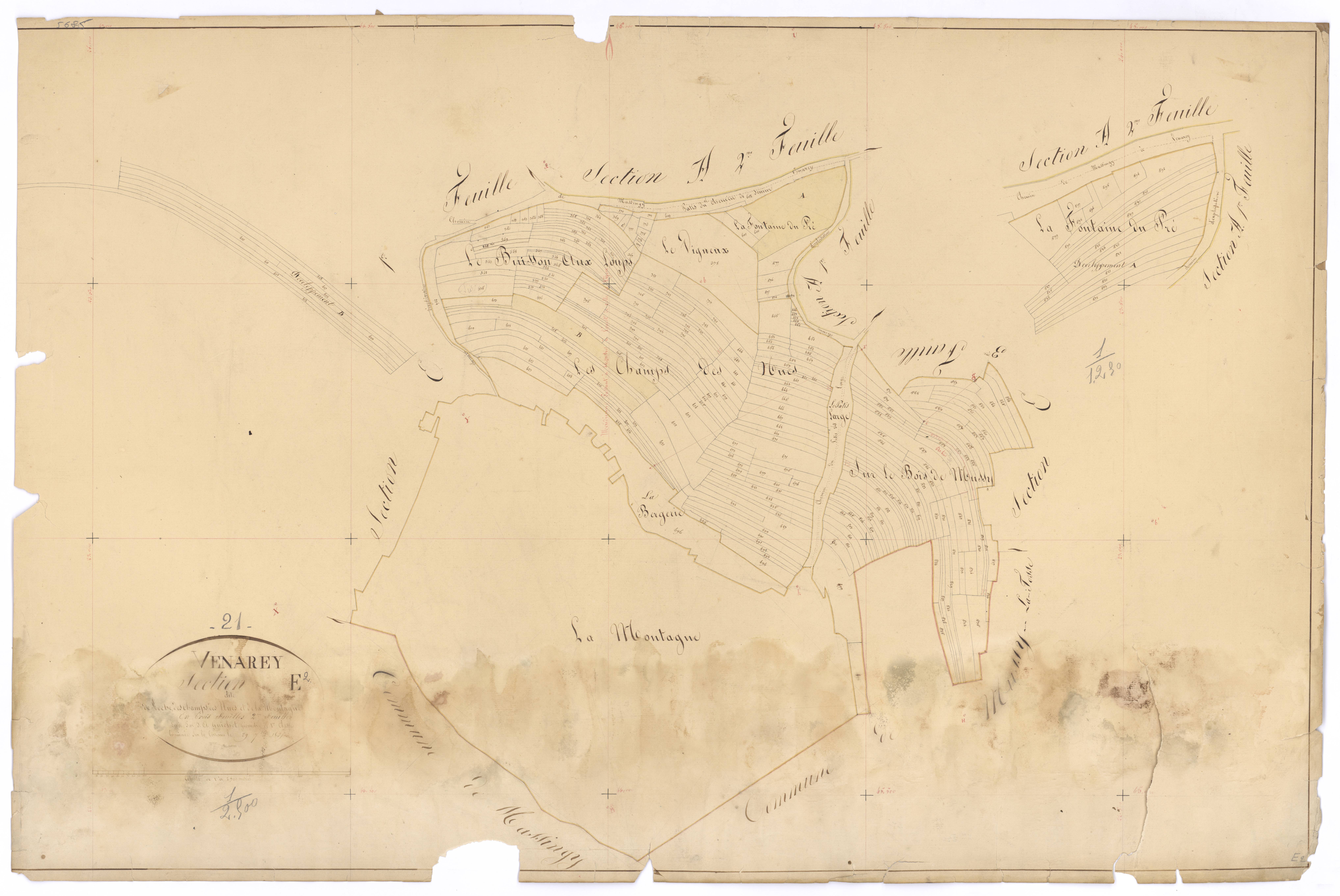 Venarey-les-Laumes - Section E2 - 3 P PLAN 663/13