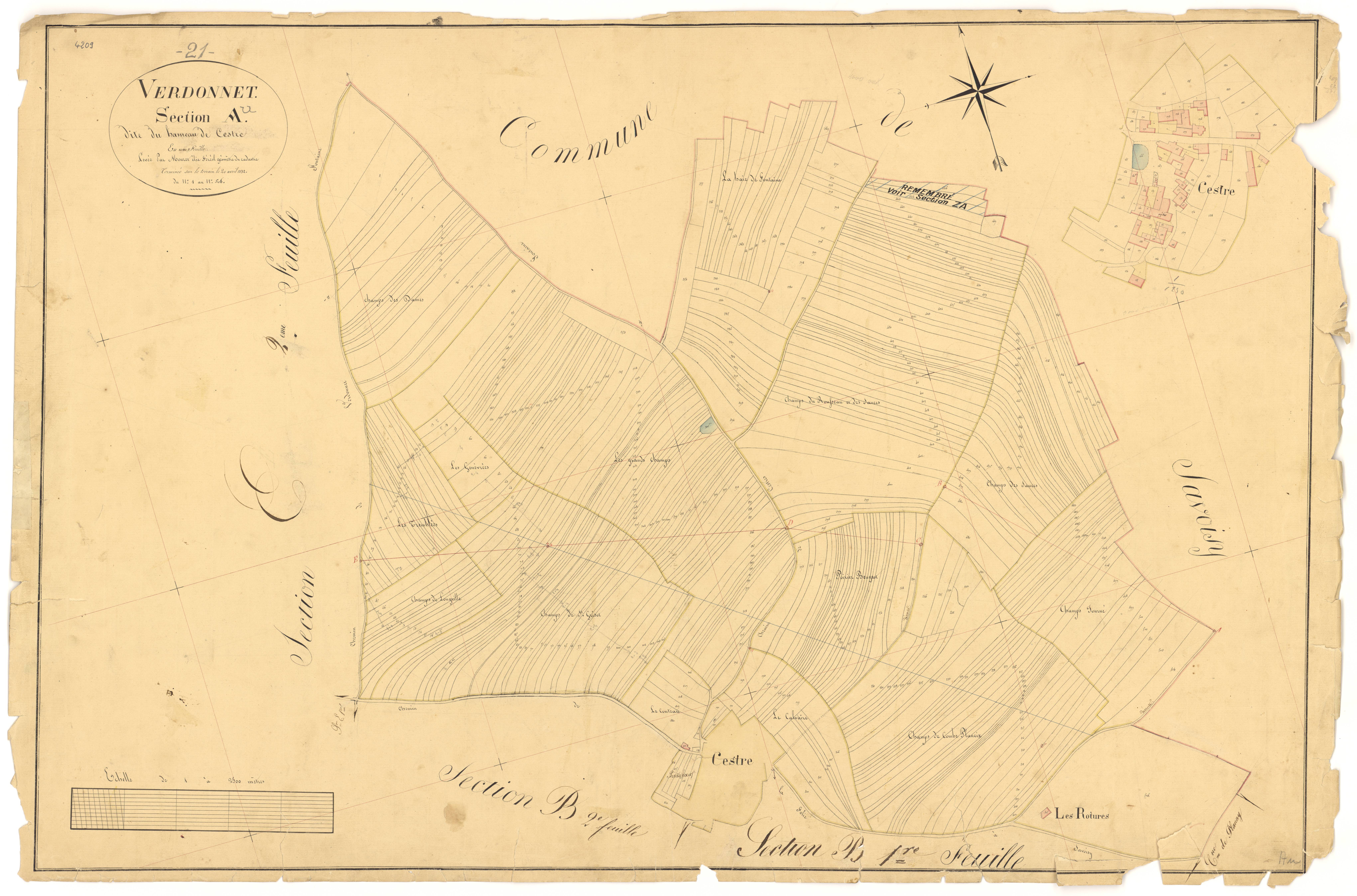 Verdonnet - Section A - 3 P PLAN 664/2