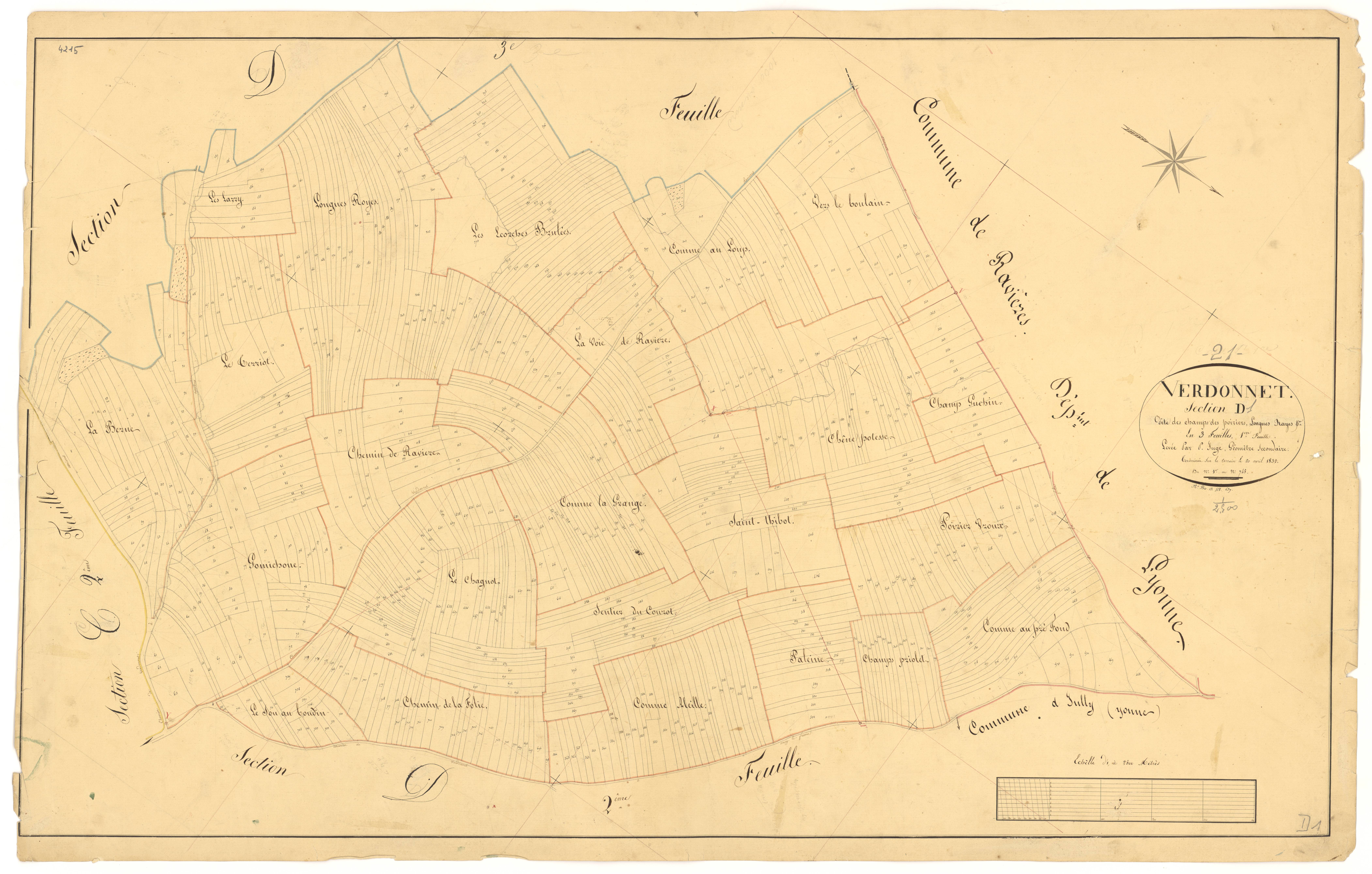 Verdonnet - Section D1 - 3 P PLAN 664/8